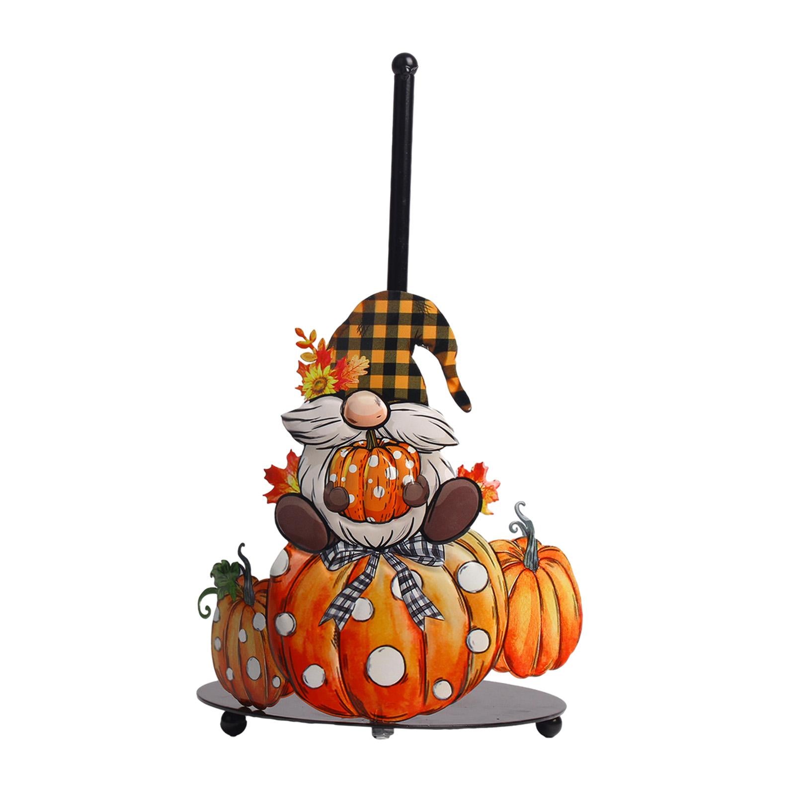 Halloween Paper Towel Holder Kitchen Decor for Kitchen Home Decor Countertop Plaid Hat