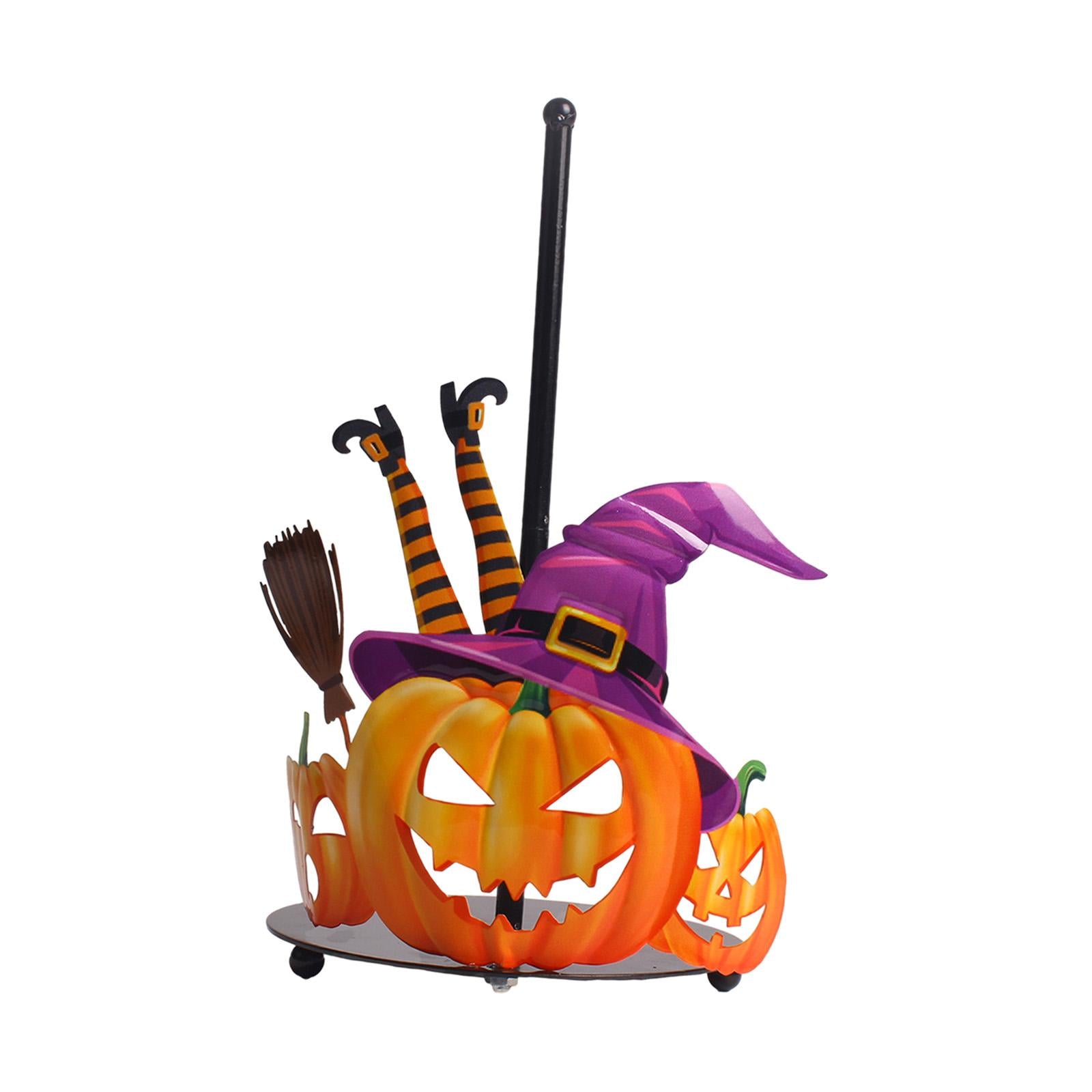 Halloween Paper Towel Holder Kitchen Decor for Kitchen Home Decor Countertop Purple Hat