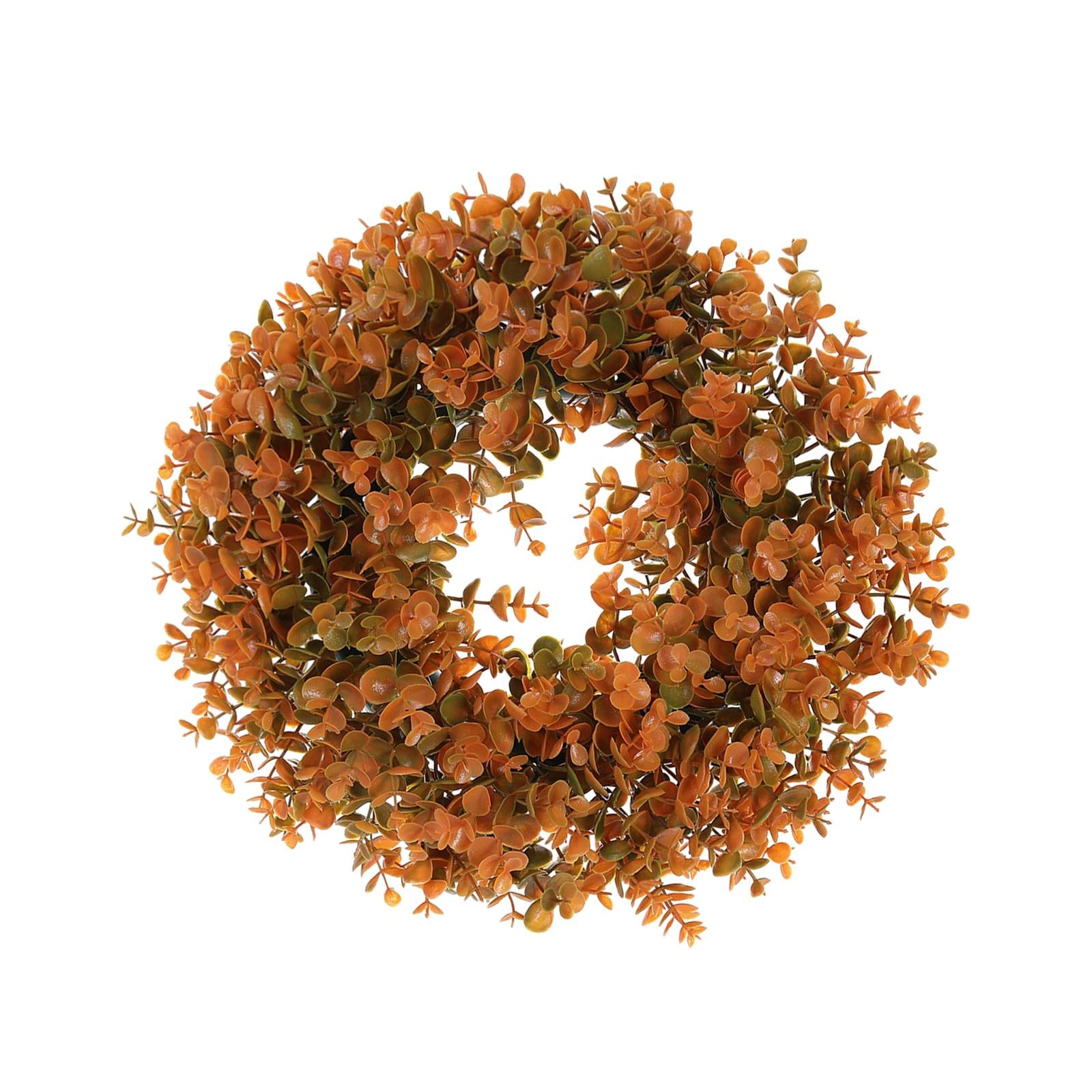 Artificial Fall Wreath Fall Eucalyptus Wreath for Windows Front Door 45cmx45cm