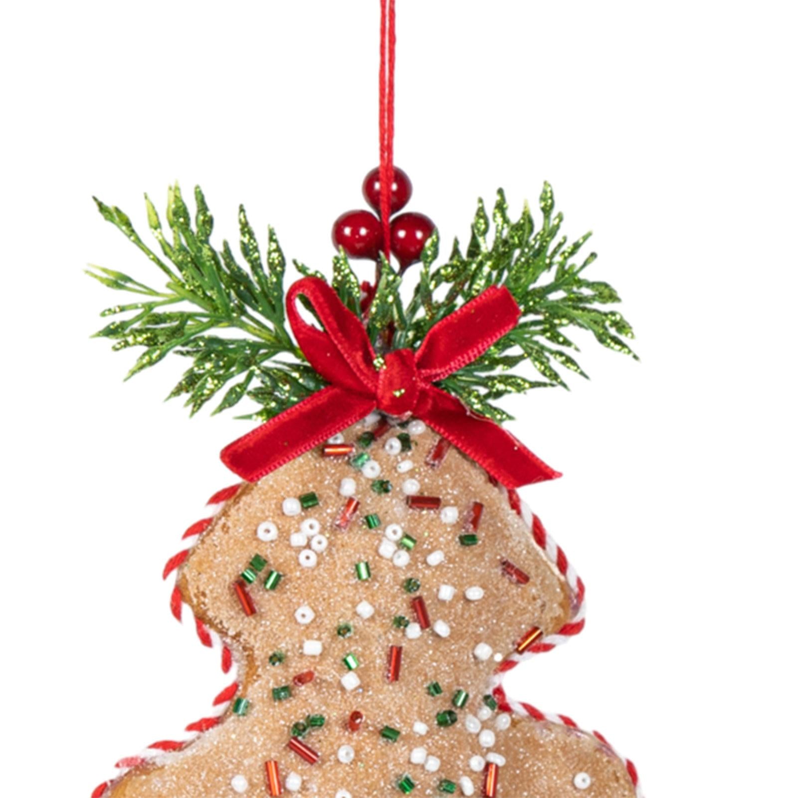 Holiday Hanging Ornaments Drop Pendant Fabric Xmas Decorations for Birthdays Style B