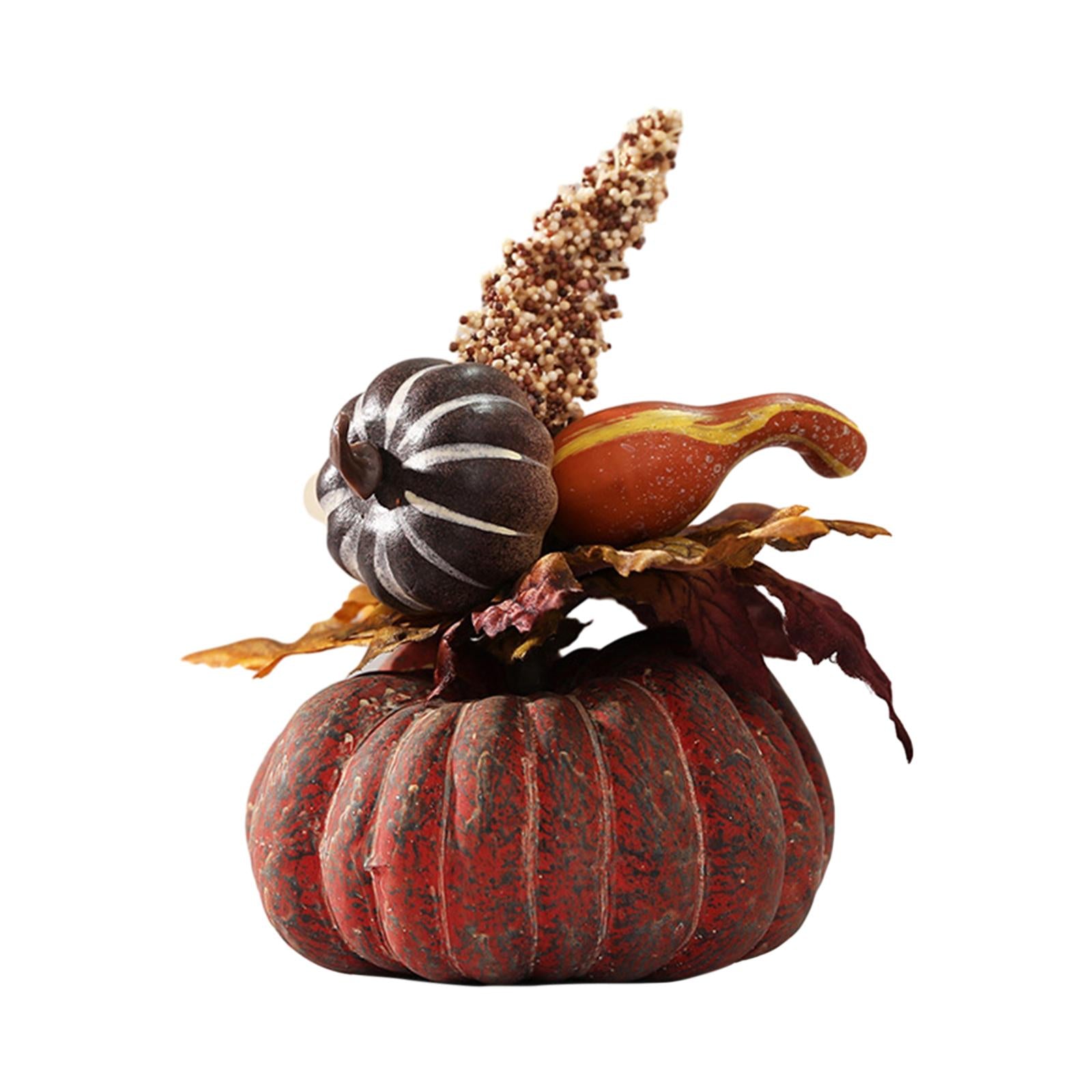 Artificial Pumpkin Flower Photo Props Fall Office Halloween Thanksgiving Style C