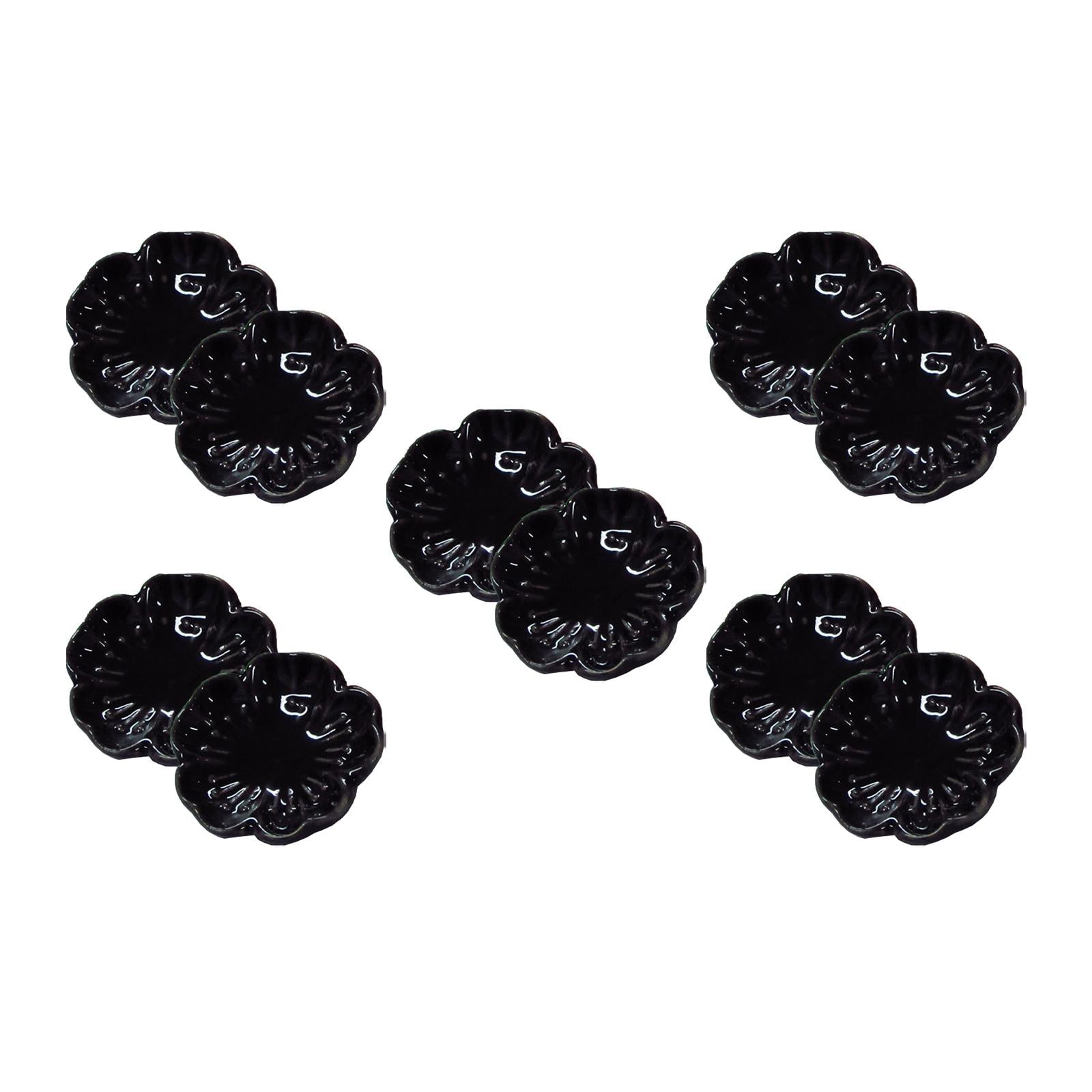 10 Pieces Incense Holder Unique Censer Ceramic for Teahouse Table Household