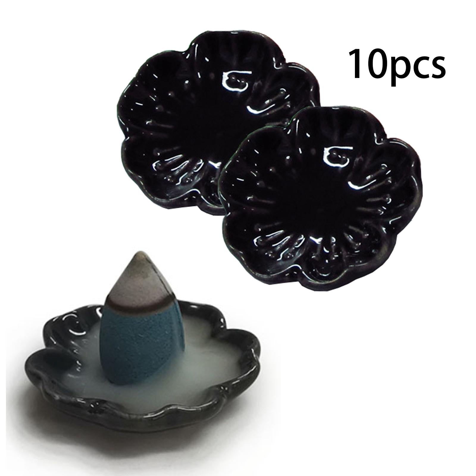 10 Pieces Incense Holder Unique Censer Ceramic for Teahouse Table Household