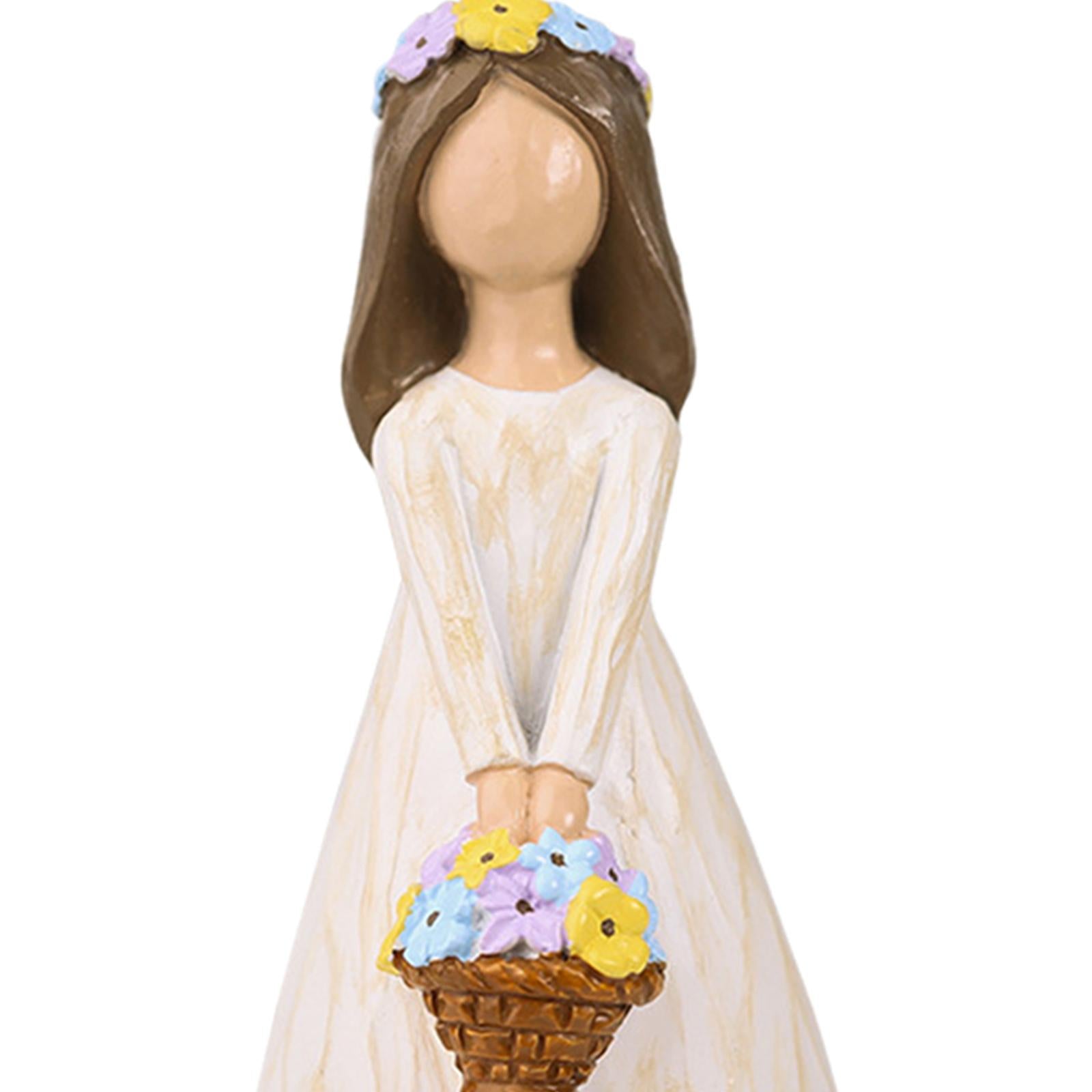 Elf Girl Figurine Cake Topper Ornament for Valentine's Day Living Room Party