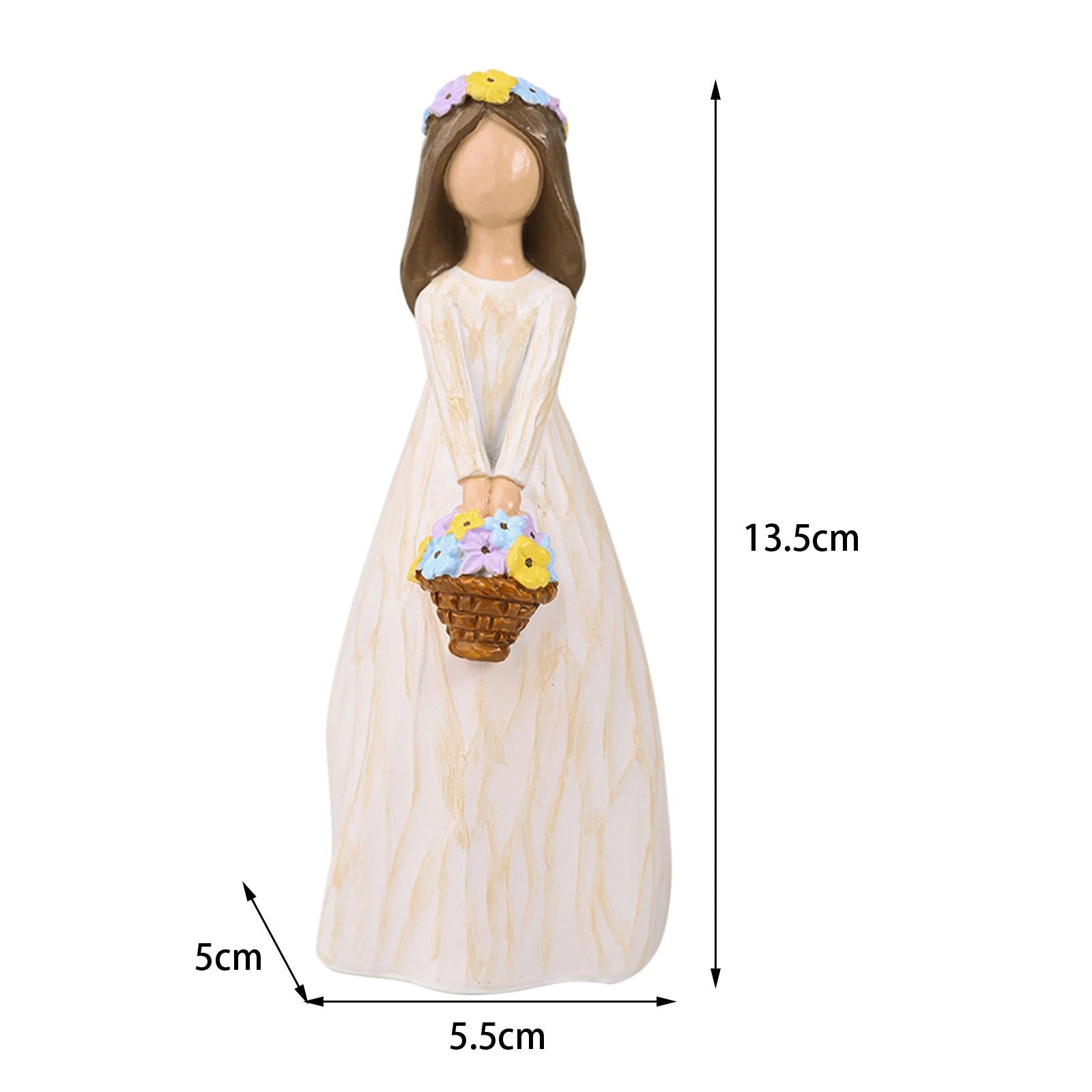 Elf Girl Figurine Cake Topper Ornament for Valentine's Day Living Room Party