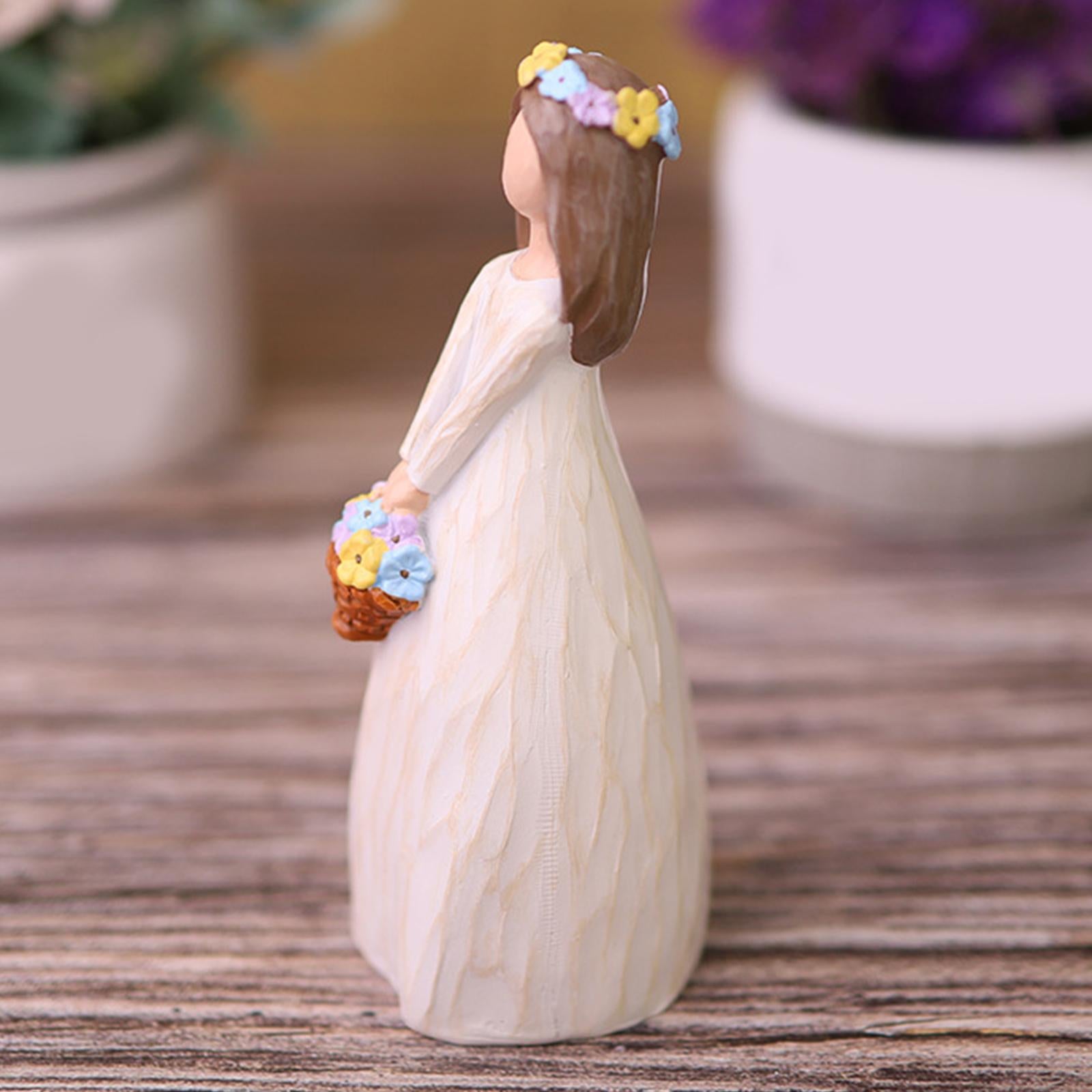 Elf Girl Figurine Cake Topper Ornament for Valentine's Day Living Room Party