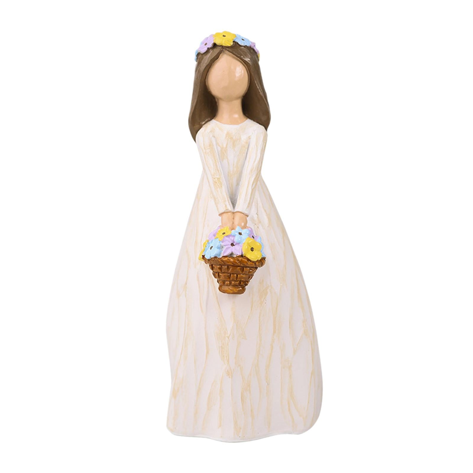 Elf Girl Figurine Cake Topper Ornament for Valentine's Day Living Room Party