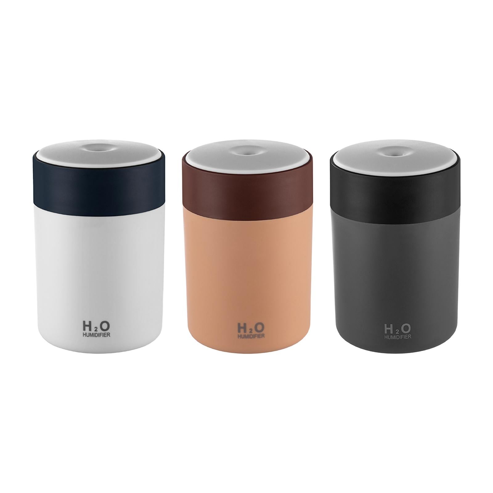 300ml Portable Mist Humidifier with Multicolor Light for Home Office Nursery White