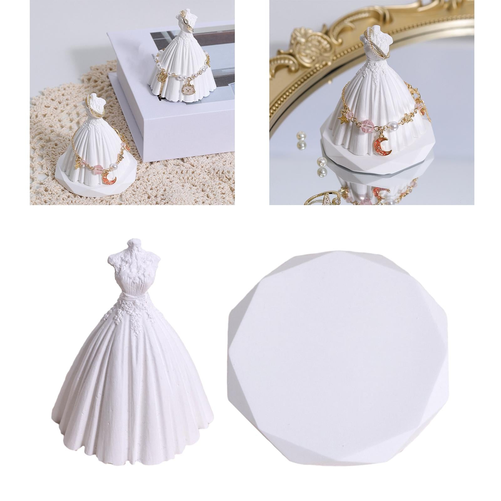 Jewelry Holder Plaster Showcase for Home Shop Bracelet Holder Craft Displays Wedding dress