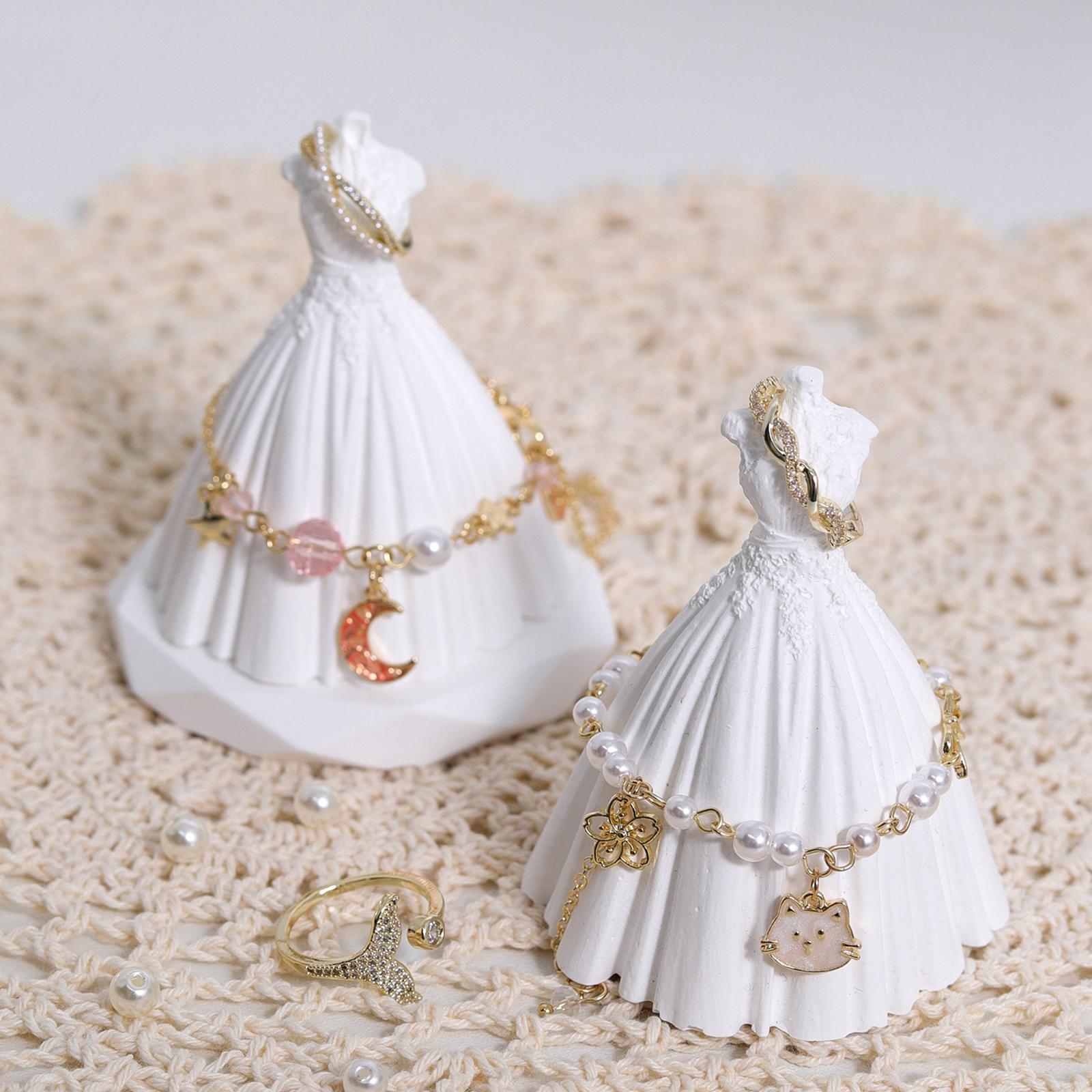 Jewelry Holder Plaster Showcase for Home Shop Bracelet Holder Craft Displays Wedding dress