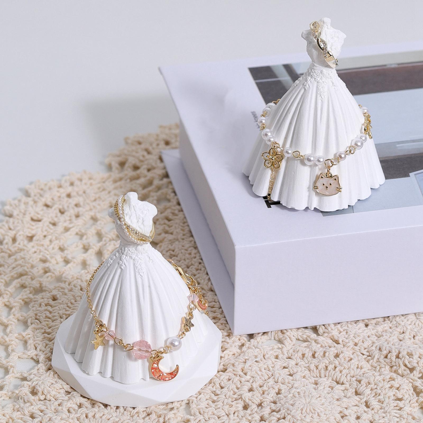 Jewelry Holder Plaster Showcase for Home Shop Bracelet Holder Craft Displays Wedding dress
