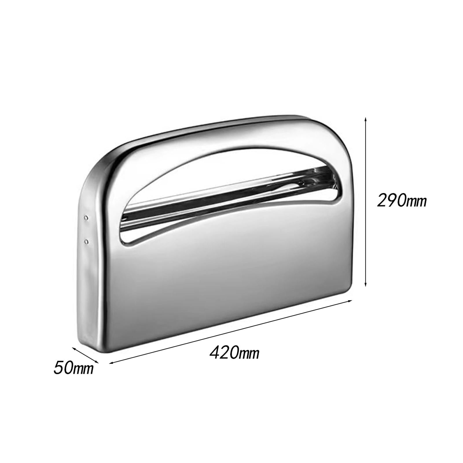 Toilet Seat Covers Dispenser Stainless Steel for Restaurants Bathroom Office Style B