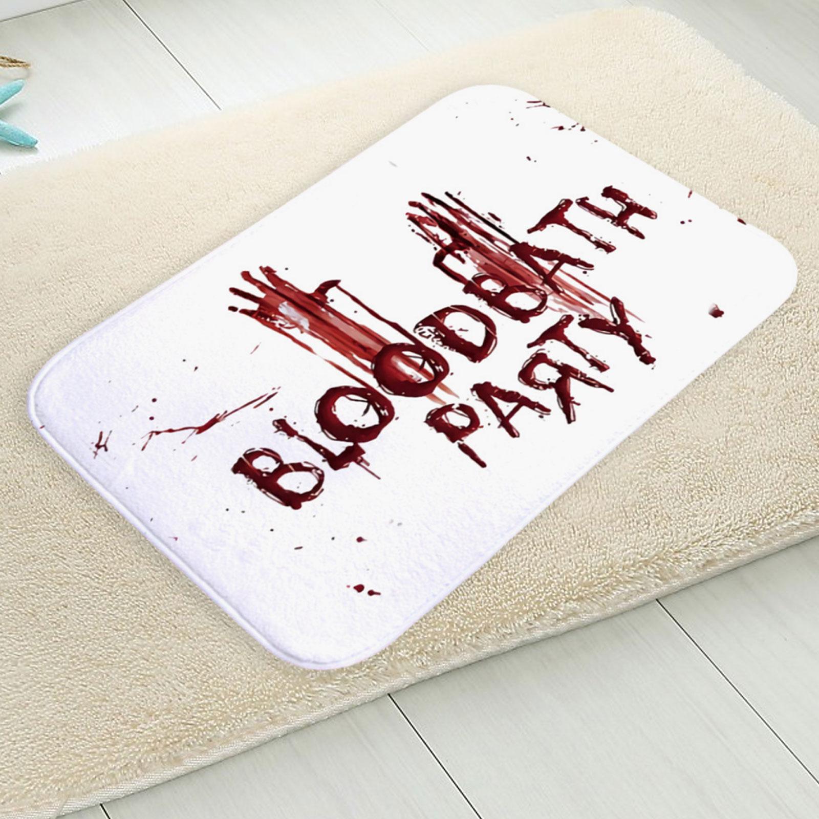 Halloween Bloody Bathroom Rug Home Decor Soft Bedroom Rug Absorbent Bath Mat Style B