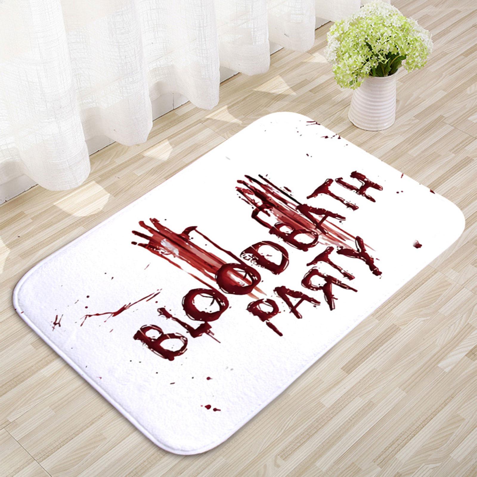 Halloween Bloody Bathroom Rug Home Decor Soft Bedroom Rug Absorbent Bath Mat Style B