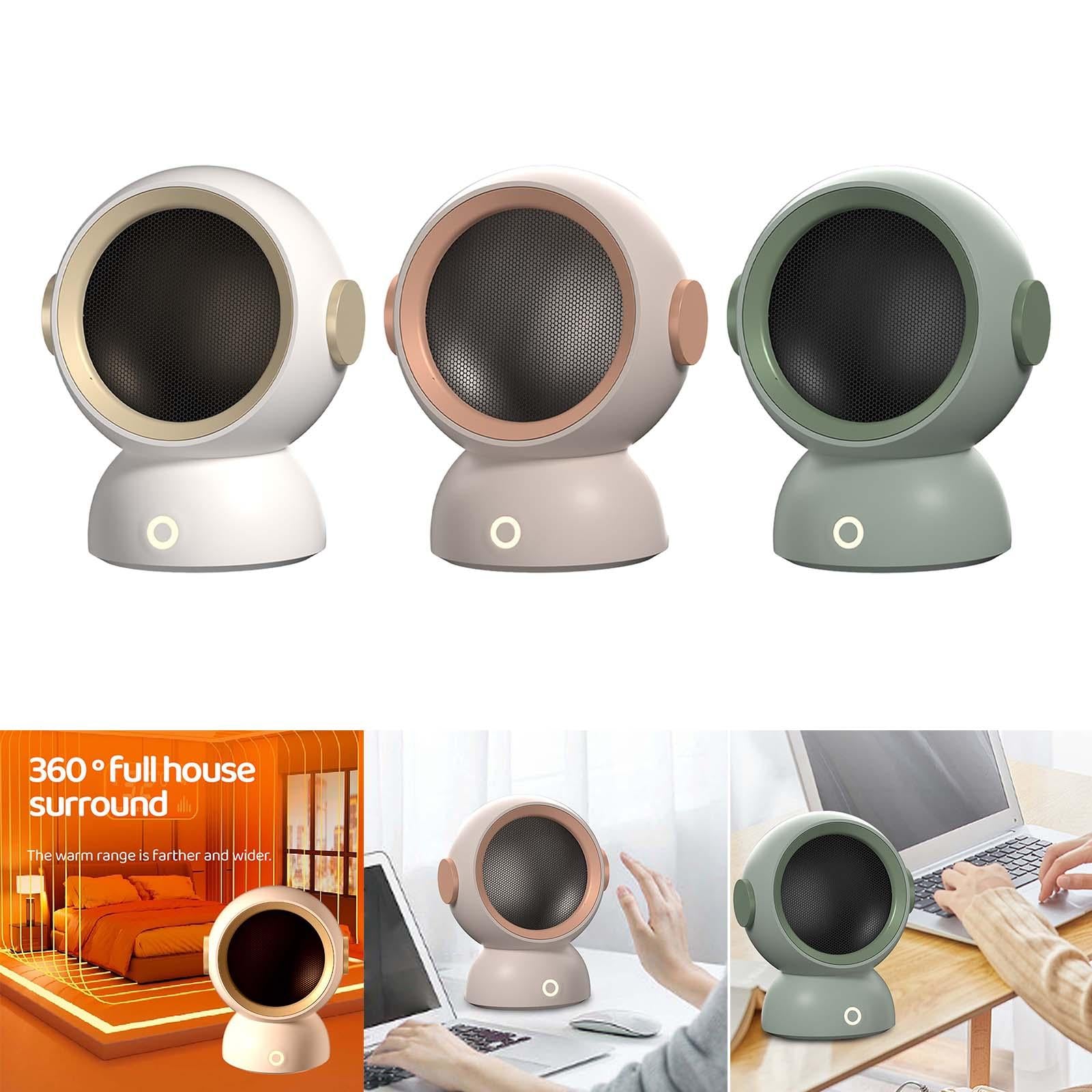 Indoor Small Electric Space Heater 1200W UK 220V Plug for Office Desk Sturdy White