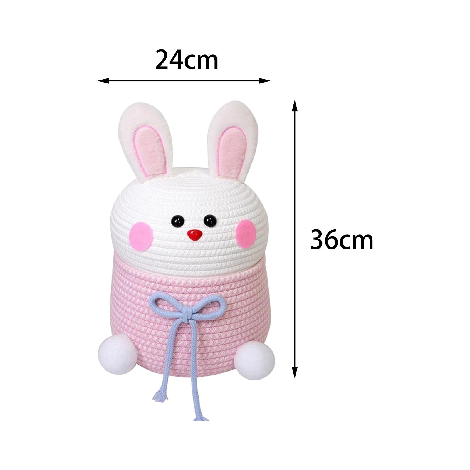 Rabbit Woven Basket Kitchen Children Toy Woven Storage Basket Toys Magazines