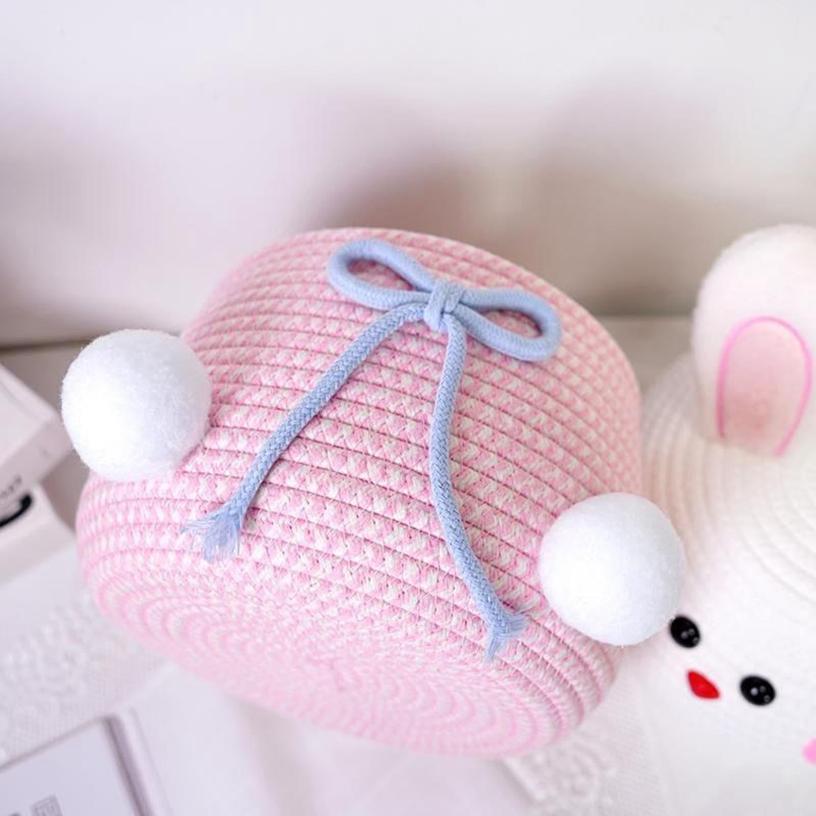 Rabbit Woven Basket Kitchen Children Toy Woven Storage Basket Toys Magazines