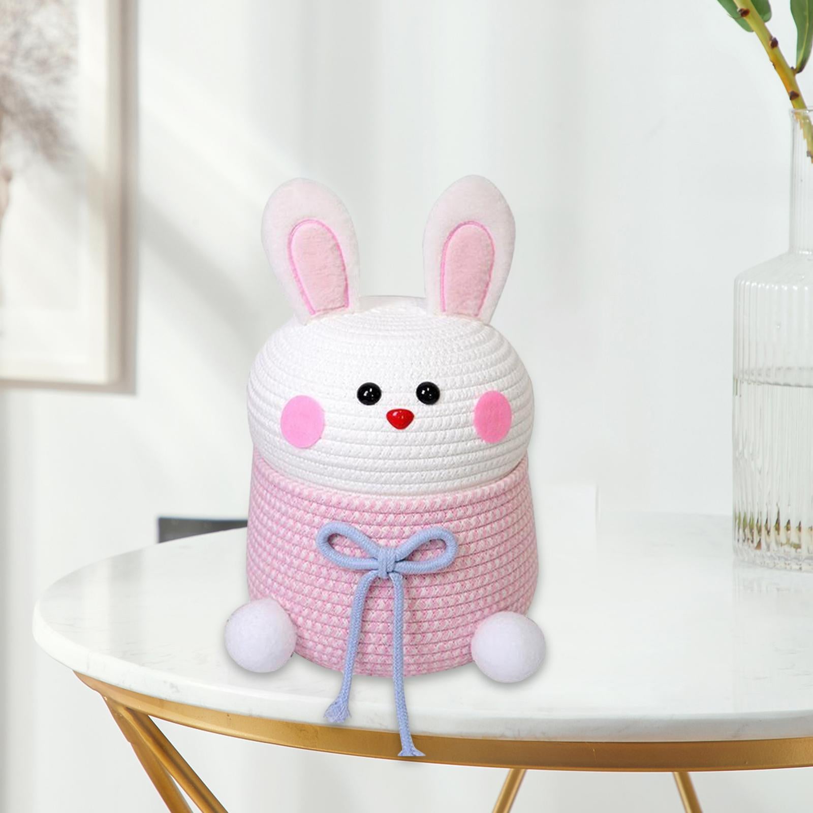 Rabbit Woven Basket Kitchen Children Toy Woven Storage Basket Toys Magazines