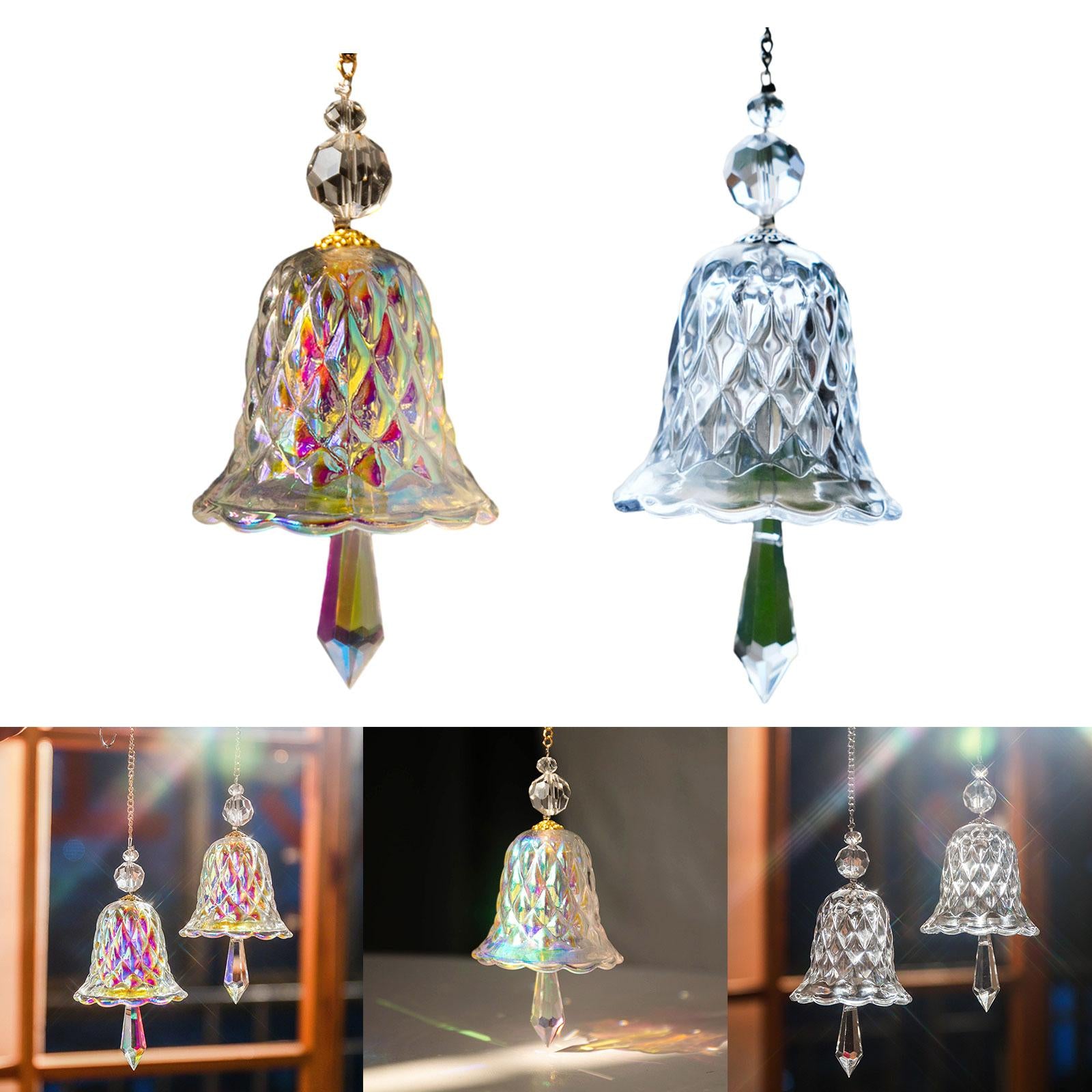 Sun Catching Hanging Hanging Wind Chime Style for Window Bedroom Living Room colorful