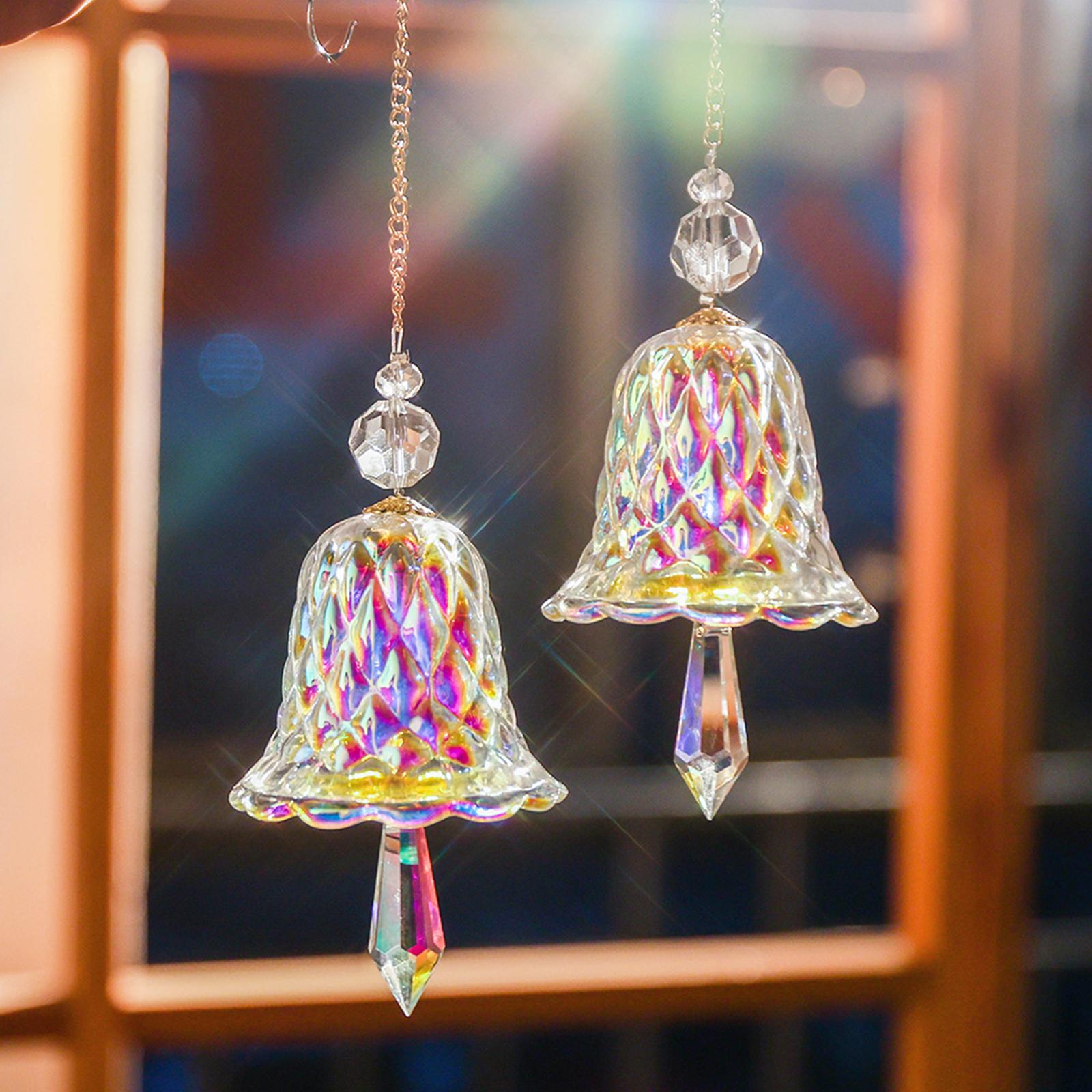 Sun Catching Hanging Hanging Wind Chime Style for Window Bedroom Living Room colorful