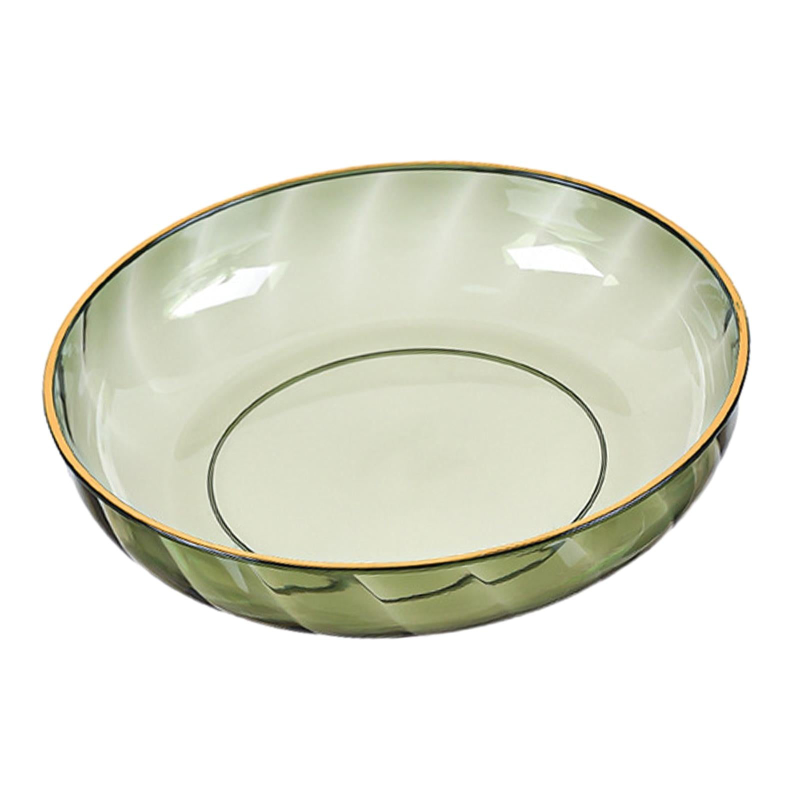 Snack Plates Fruit Plate for Table Centerpiece Jewelry Makeup Counter L green