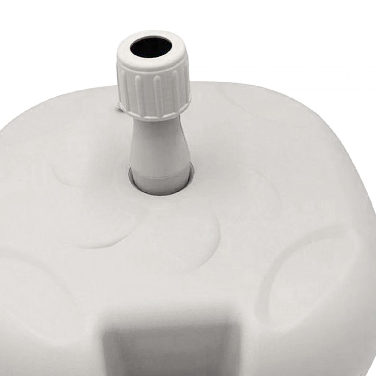 Sun Umbrella Base Replacement Parasol Umbrella Stand for Backyard Beach Yard White