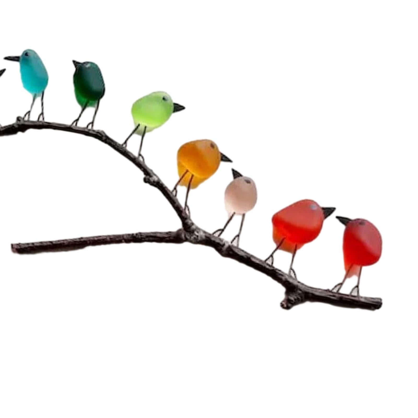 Home Decoration Holiday Gifts Stained Glass Birds for New Year Wall Corridor Without photo frame