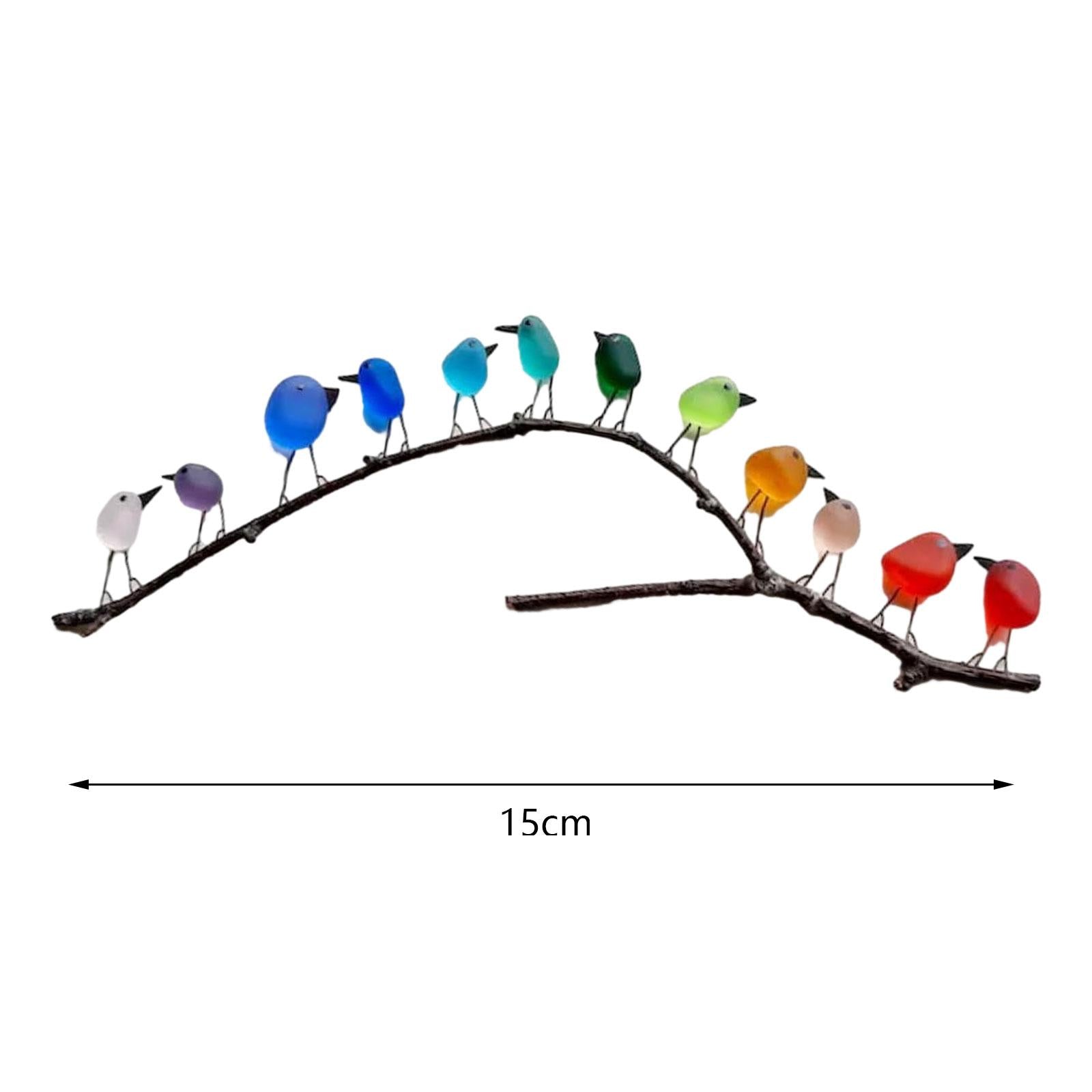 Home Decoration Holiday Gifts Stained Glass Birds for New Year Wall Corridor Without photo frame