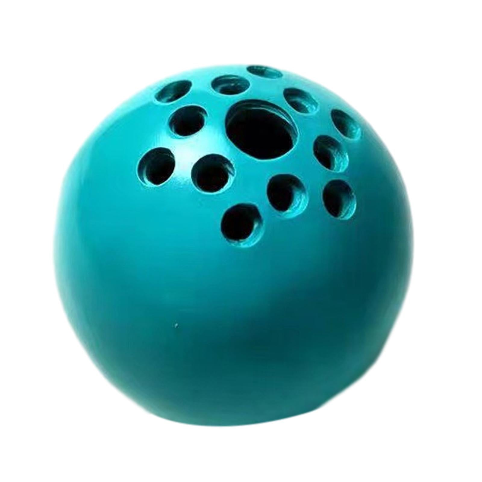 Ball Vase Mini Modern Small Resin Round Flower Pot for Bedroom Garden Office Sky Blue