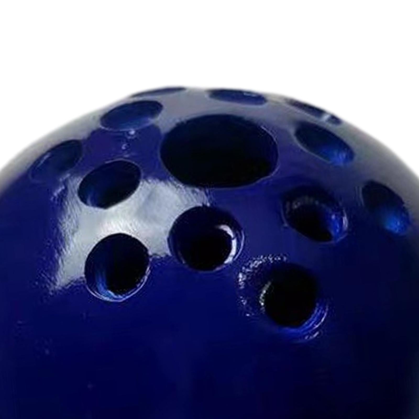 Ball Vase Mini Modern Small Resin Round Flower Pot for Bedroom Garden Office Navy Blue