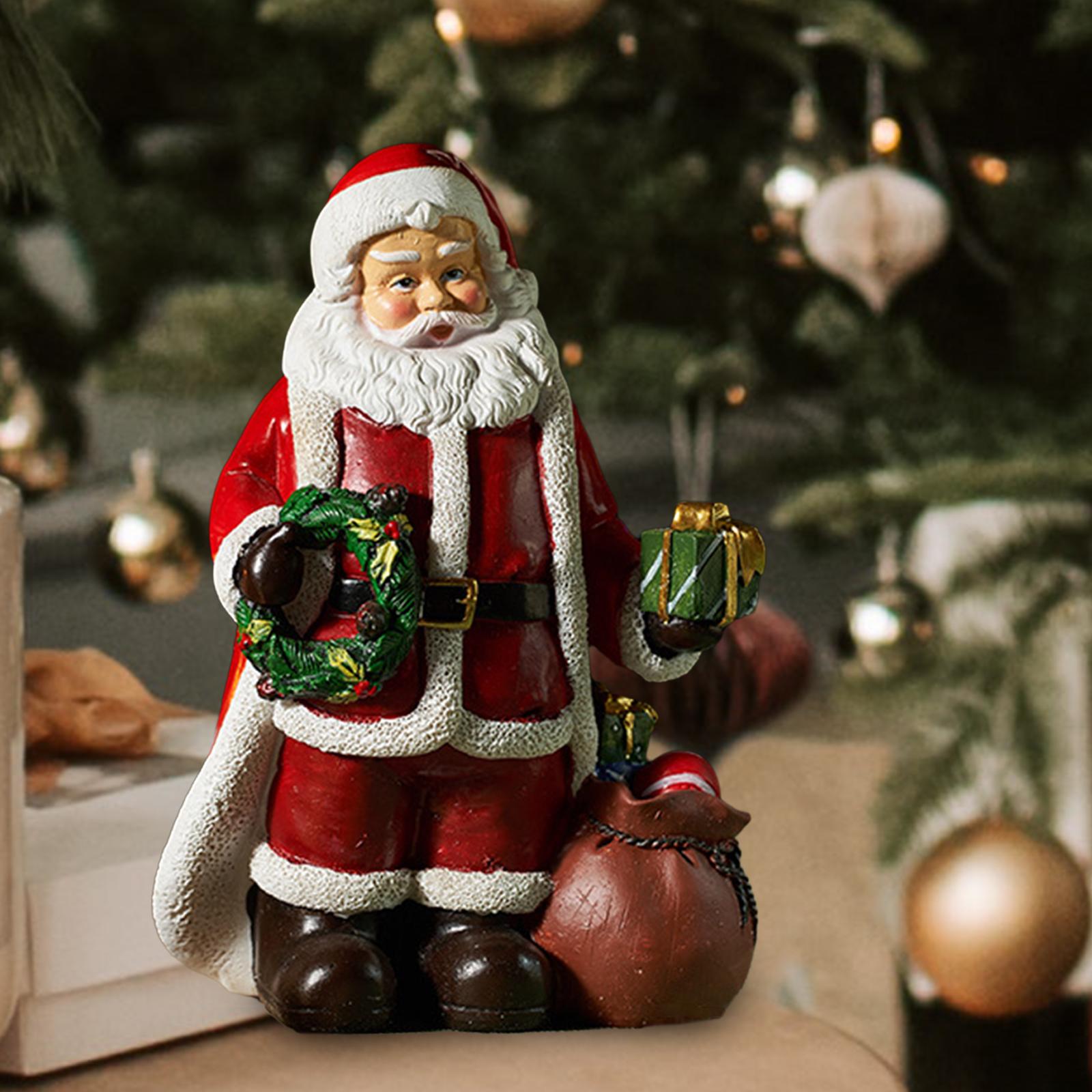 Santa Statue Santa Claus Decorations for Yard Office Holiday Decoration Style C
