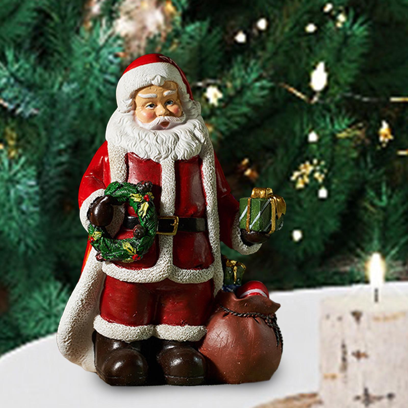 Santa Statue Santa Claus Decorations for Yard Office Holiday Decoration Style C