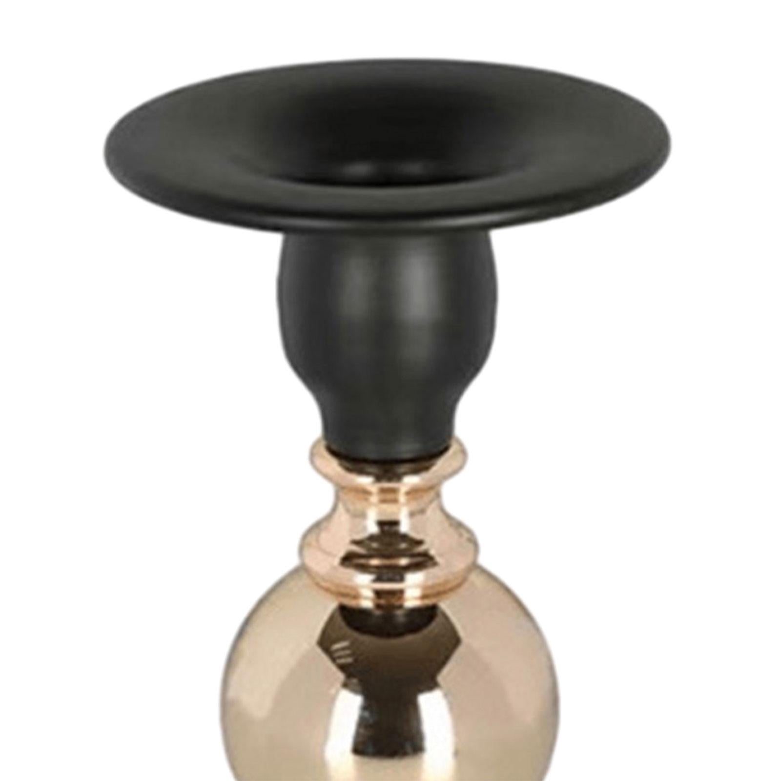 Metal Iron Taper Candle Holder Table Centerpiece Home Decoration for Bedroom Size S