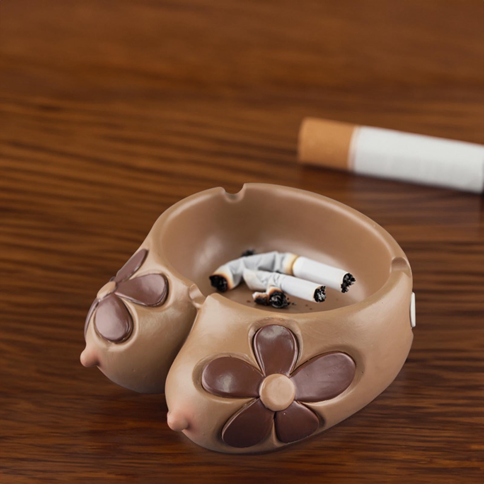 Resin Ashtray Gifts Sculpture Crafts Table Collectable Room Decor Decoration