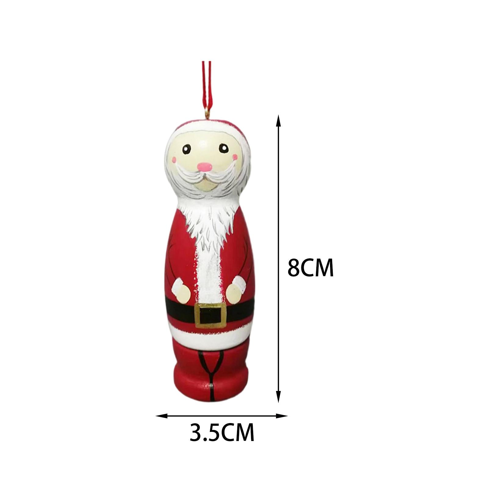 Funny Santa Pendant Hanging Wooden Santa Decoration for Birthday Anniversary Man