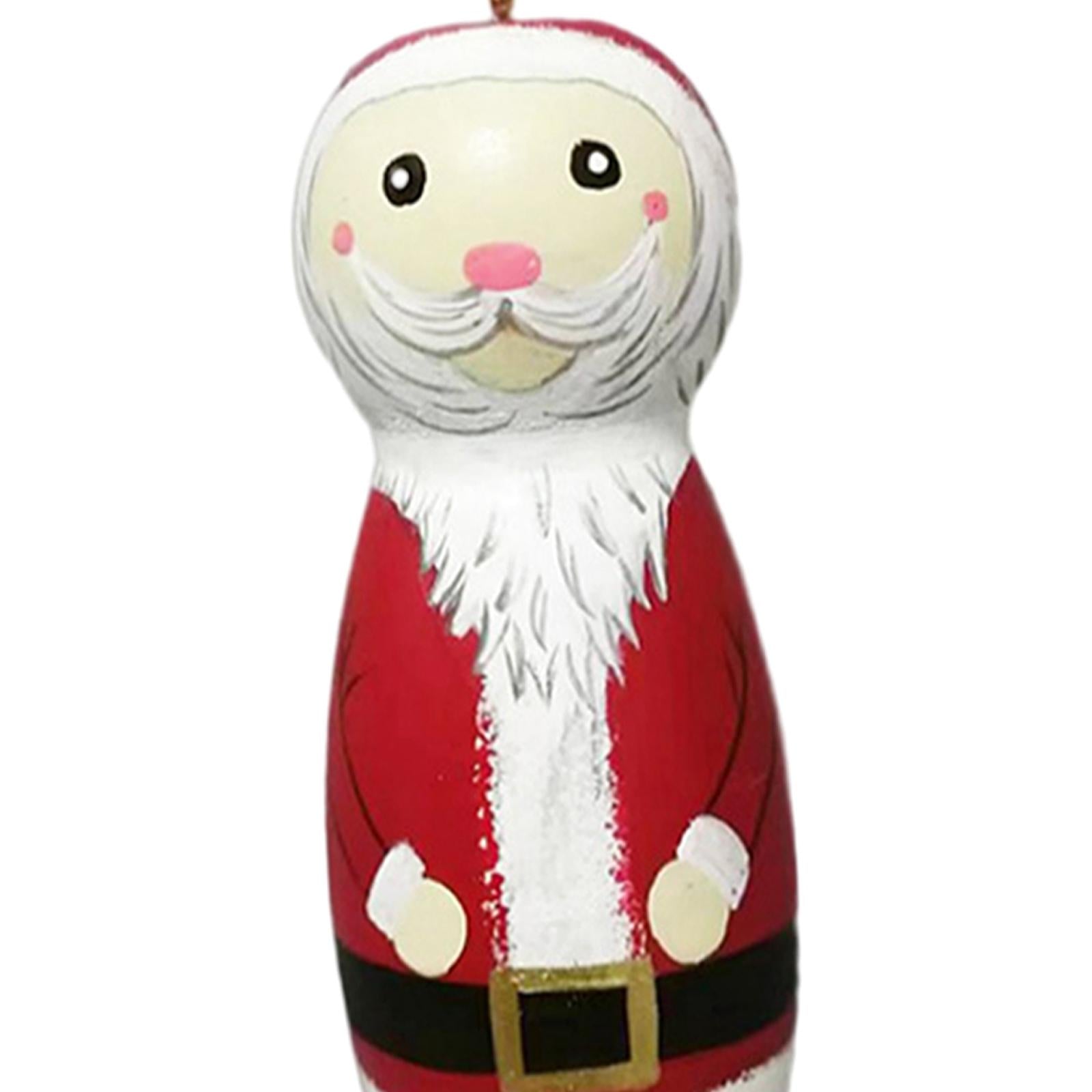 Funny Santa Pendant Hanging Wooden Santa Decoration for Birthday Anniversary Man