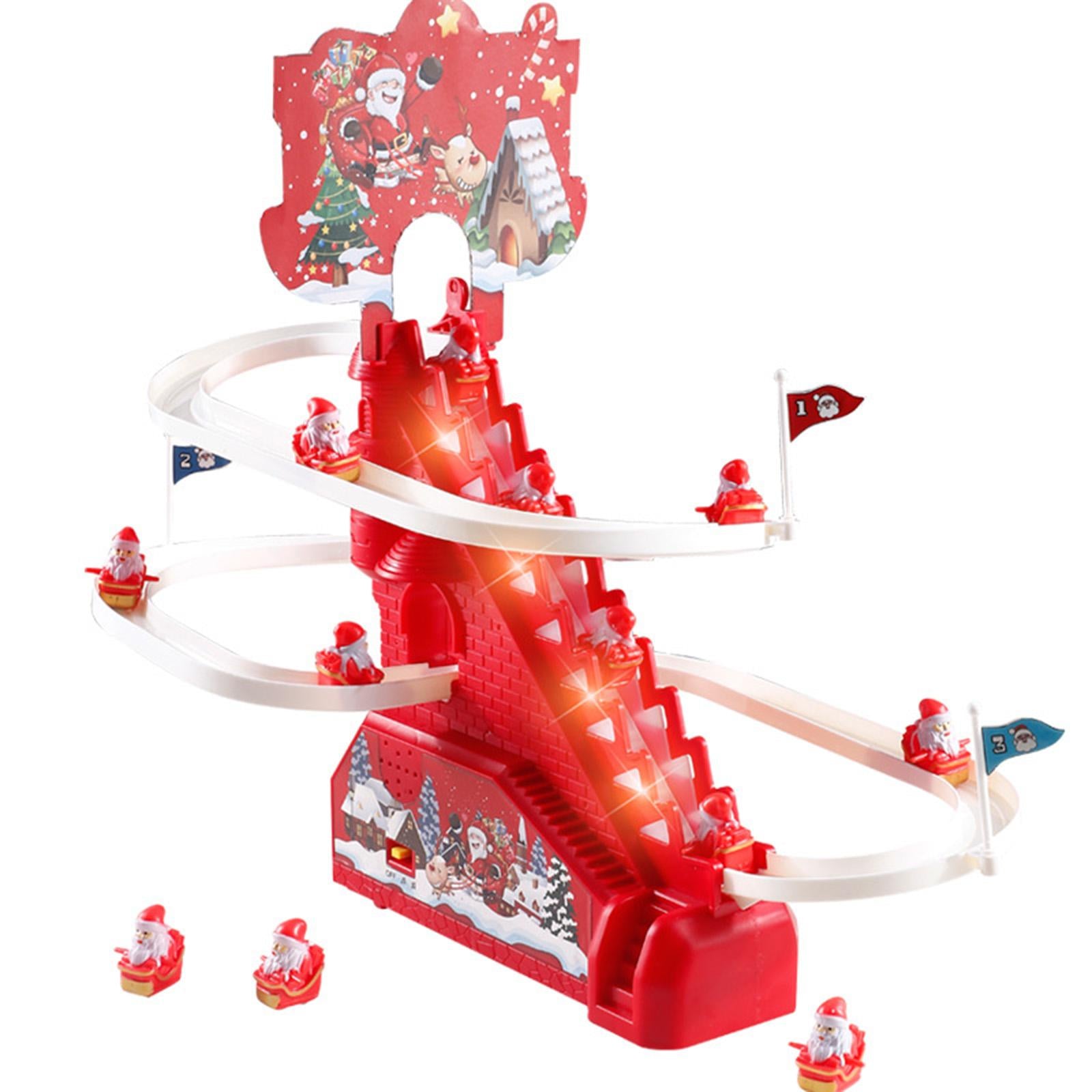 3x Electric Climbing Ladder Santa Claus Gift Funny for Bedroom Desktop Shelf Small