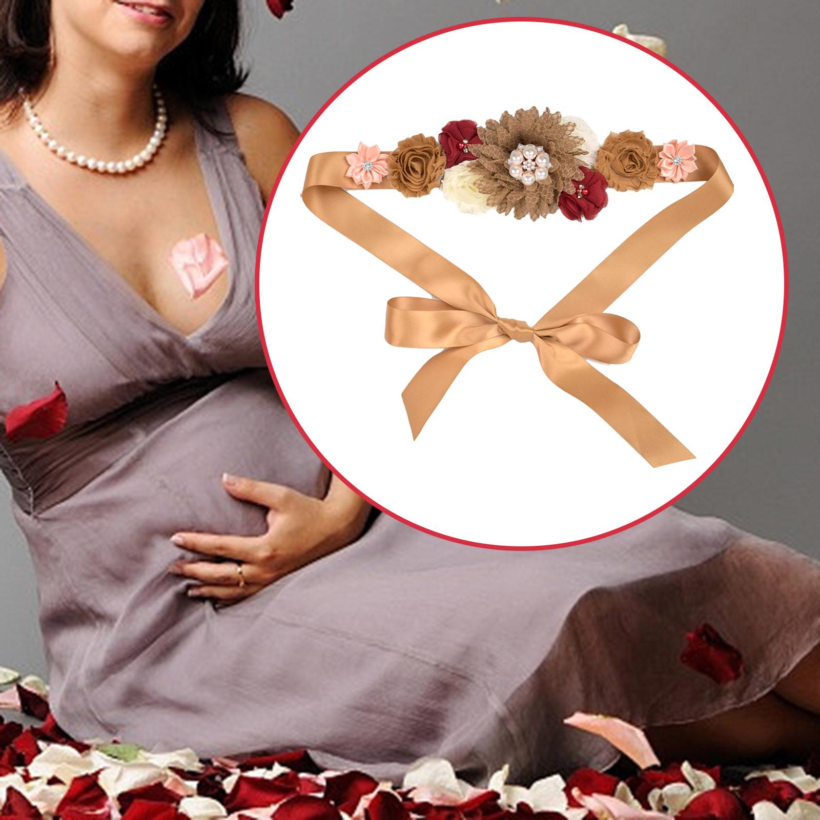 Maternity Sash Belt Sash Belt for Baby Shower Party Supplies Keepsake Gifts without corsage
