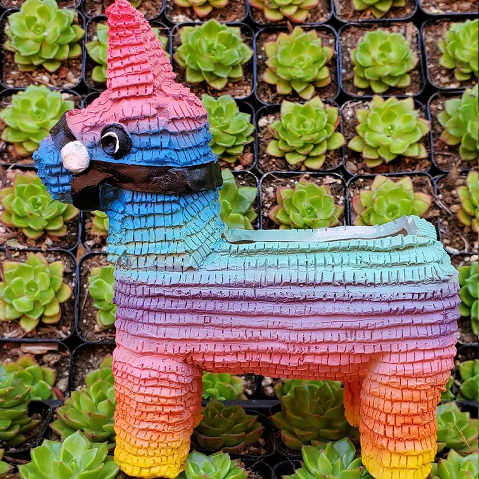Horse Shape Flower Pot Planter Resin Succulent Flower Pot for Outdoor Indoor