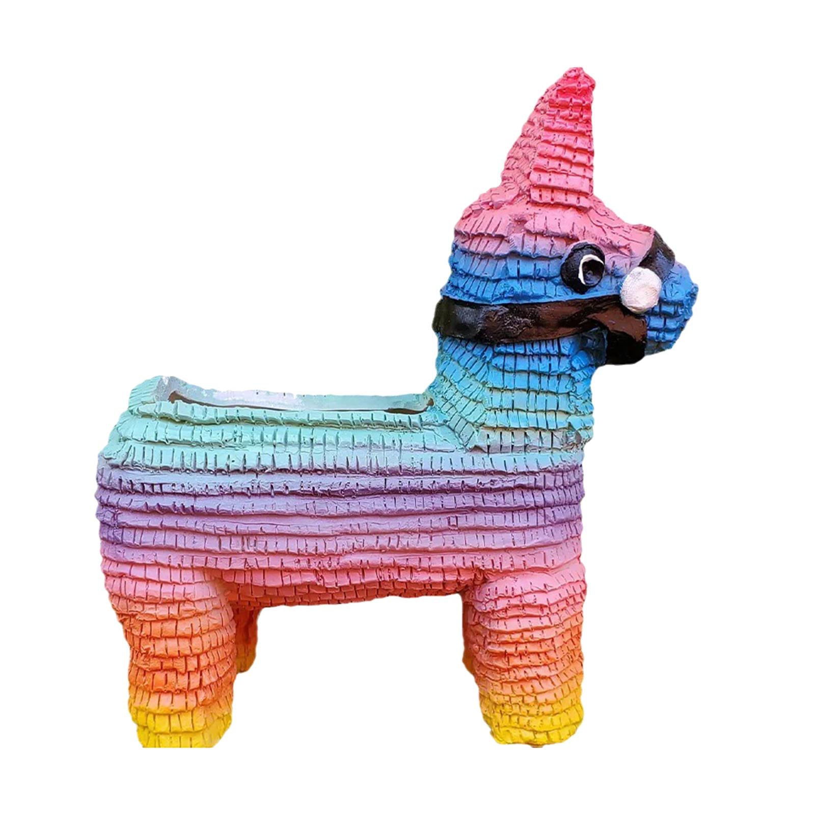 Horse Shape Flower Pot Planter Resin Succulent Flower Pot for Outdoor Indoor