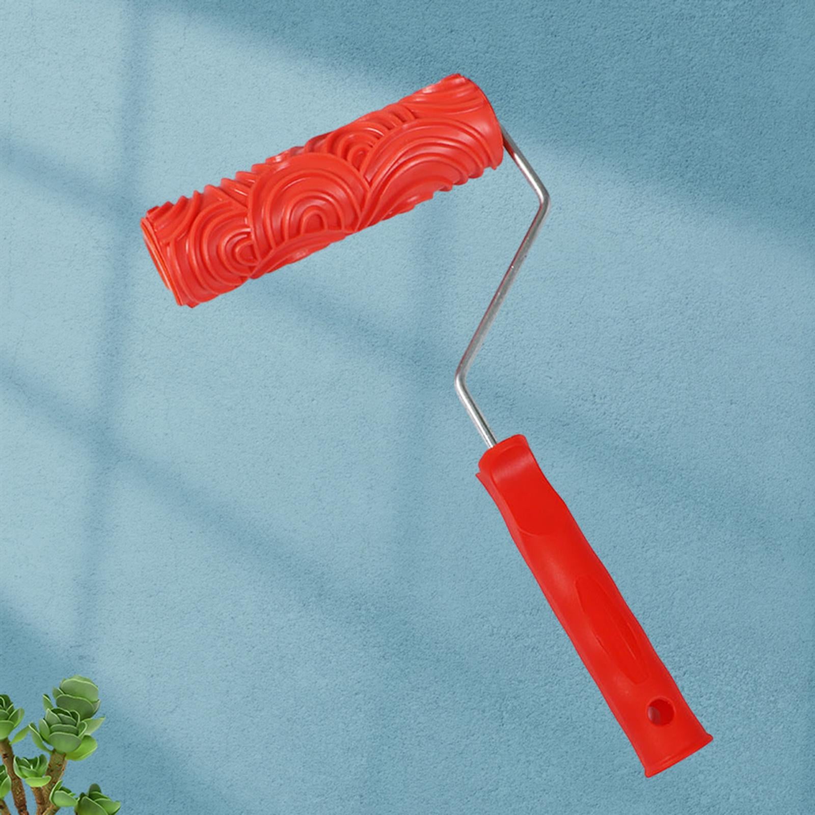 7inch Embossing Patterned Paint Roller Accessory for Household Wall Painting Style C