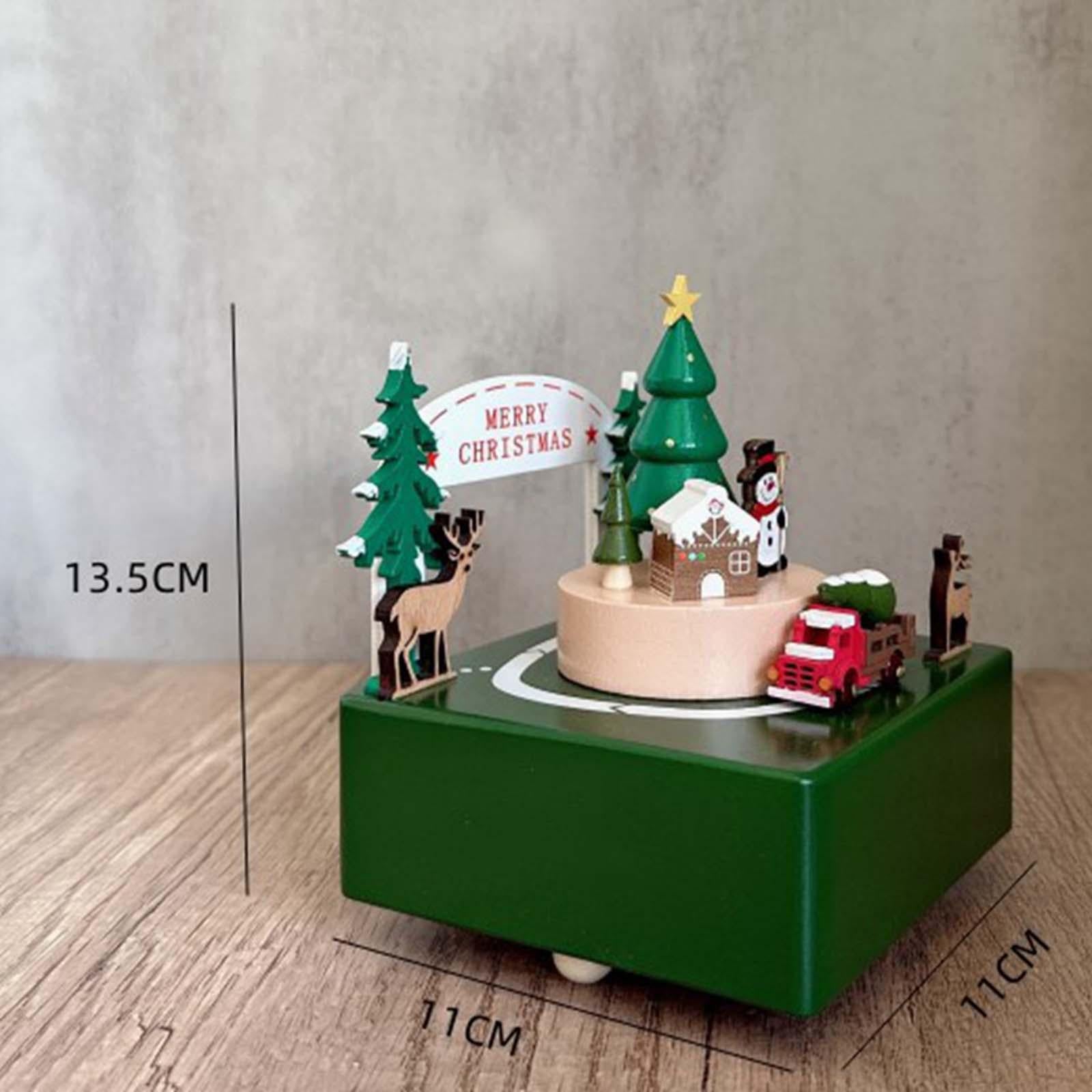 Xmas Music Box Decoration Accessories for Bedroom Living Room Fireplace