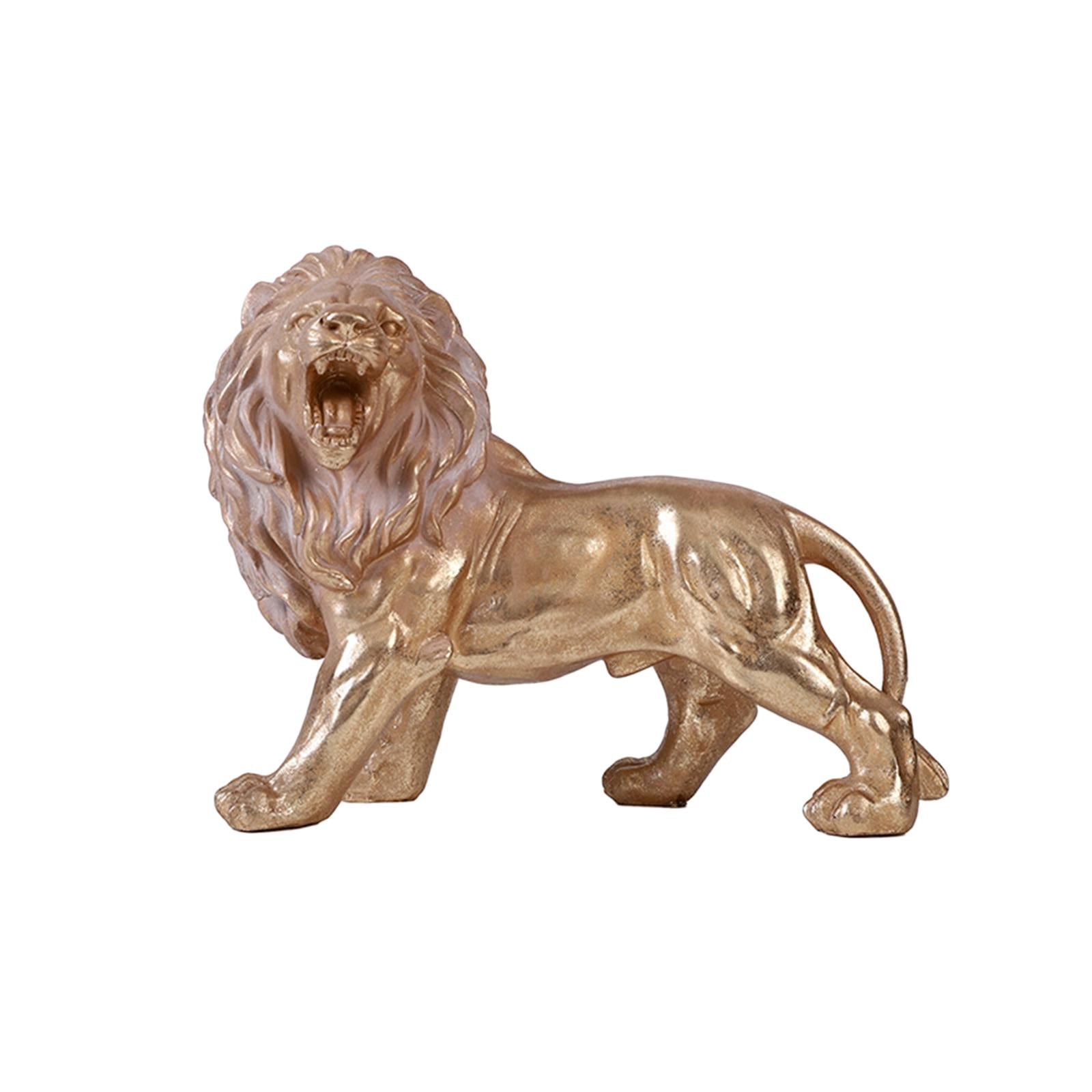 Lion King Statue Sculpture Decorative Crafts for Living Room Bookshelf Decor style B