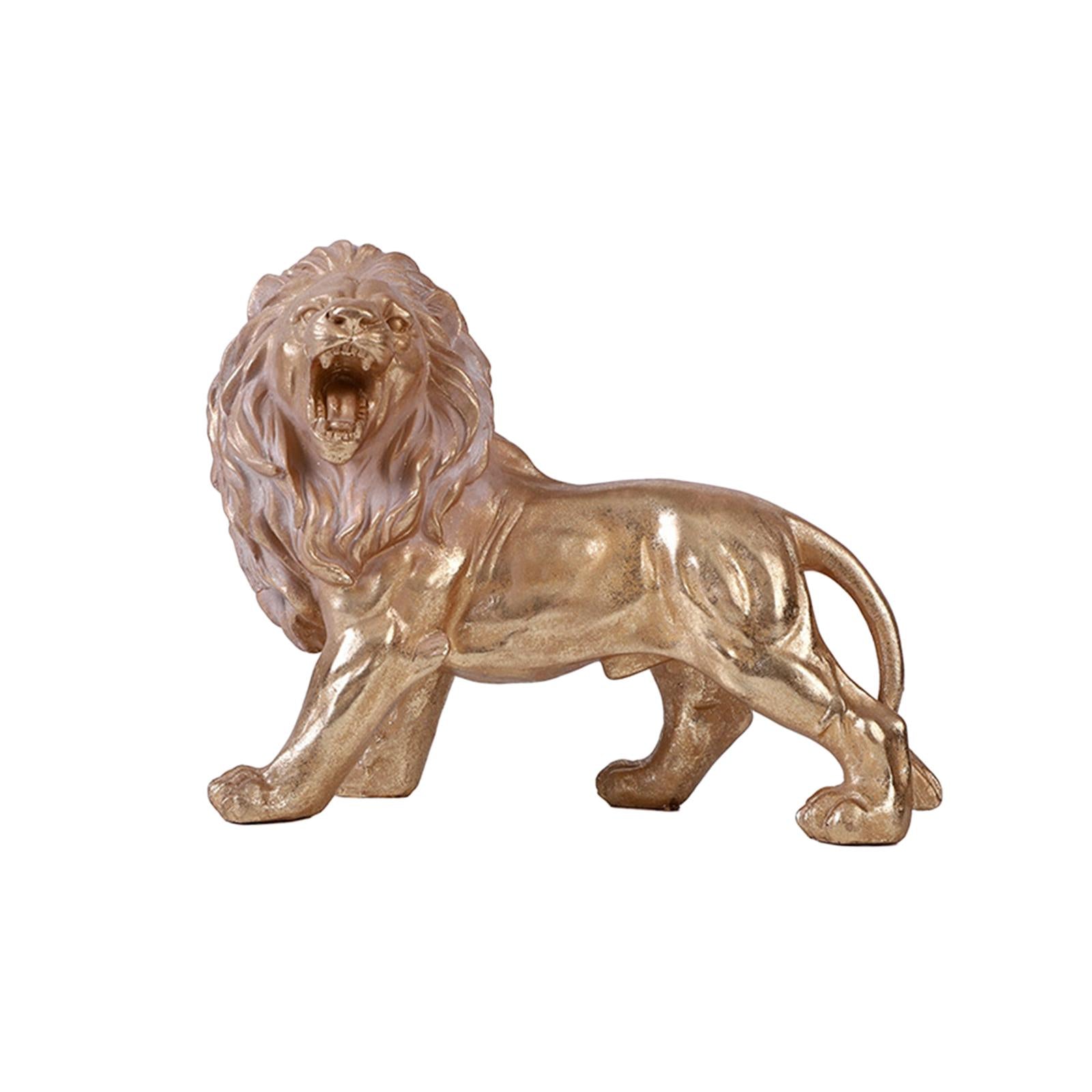 Lion King Statue Sculpture Decorative Crafts for Living Room Bookshelf Decor style B