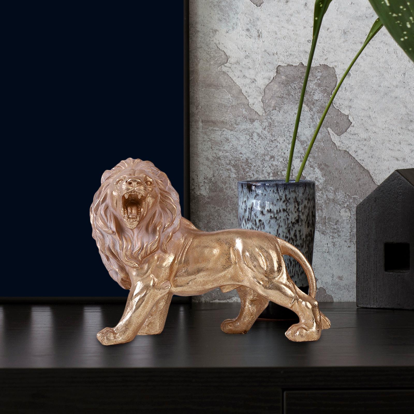 Lion King Statue Sculpture Decorative Crafts for Living Room Bookshelf Decor style B
