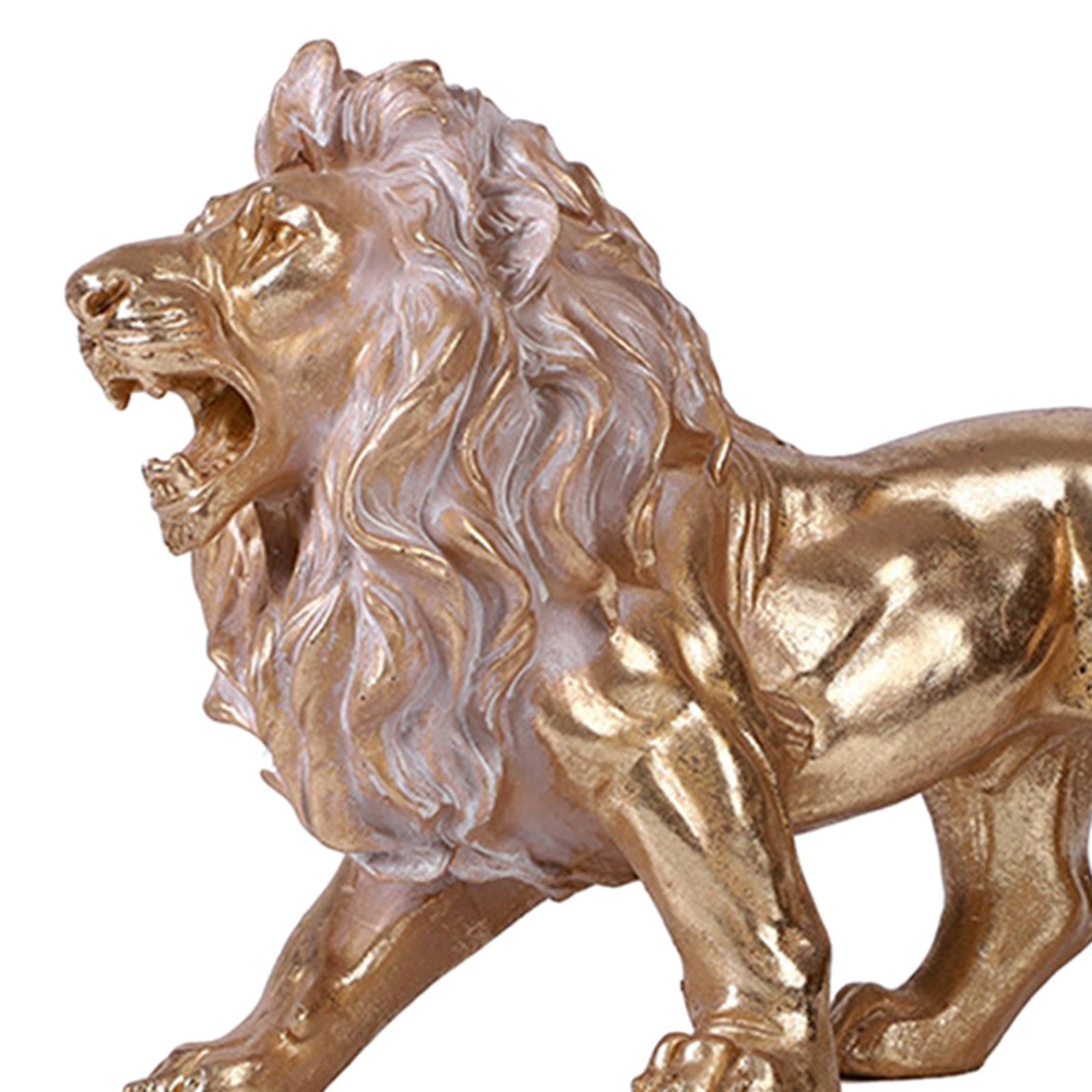 Lion King Statue Sculpture Decorative Crafts for Living Room Bookshelf Decor style C