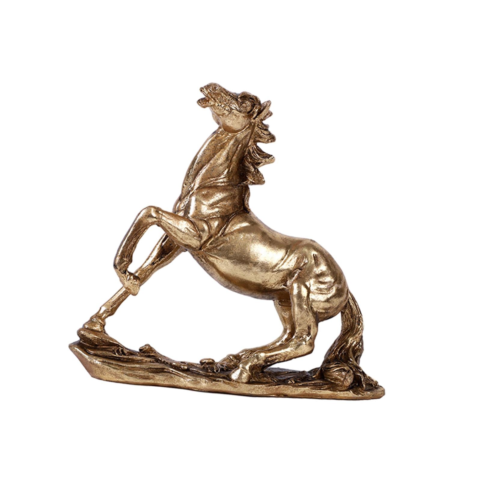 Horse Statue Resin Handicraft Horse Figurines for Cabinet Office Living Room style A