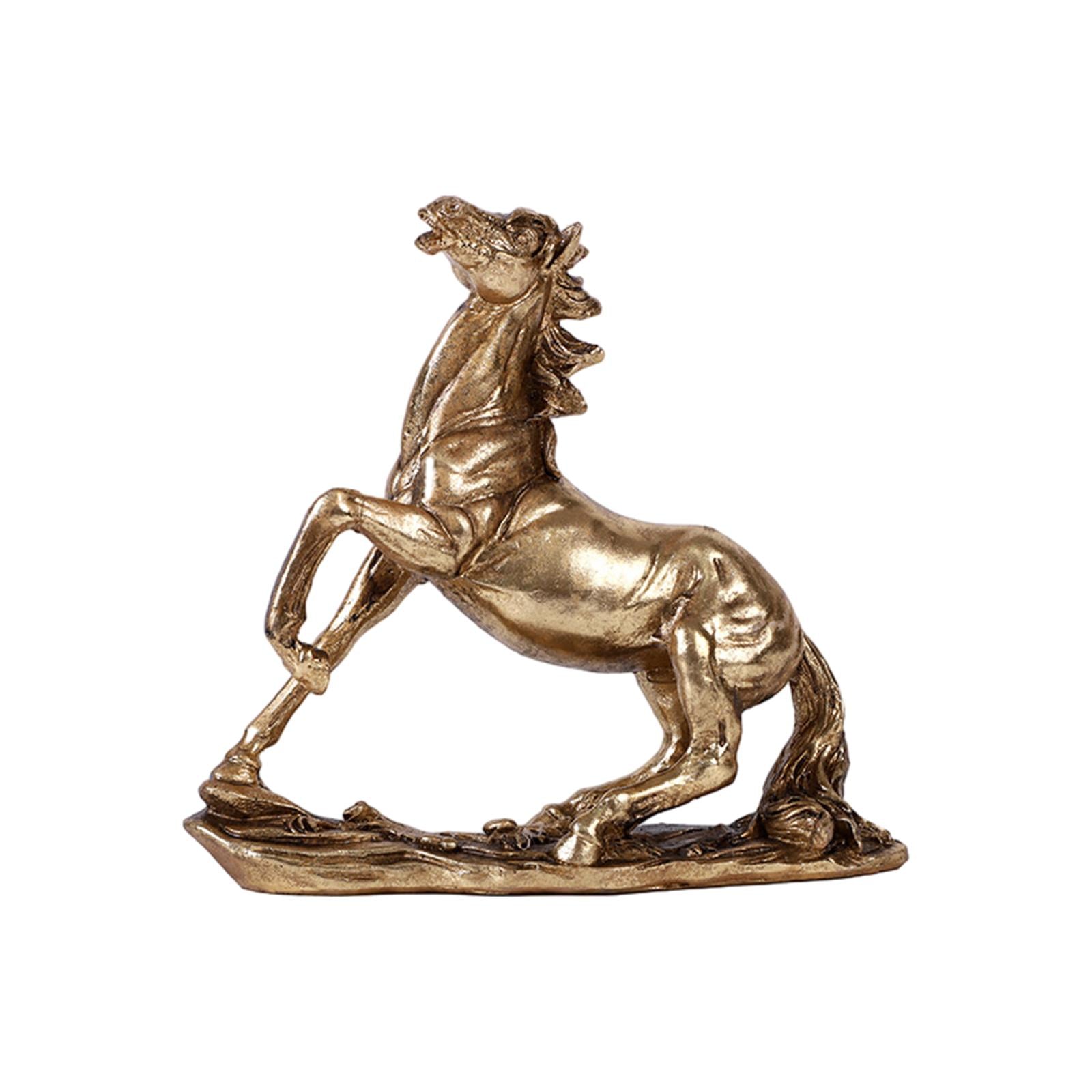 Horse Statue Resin Handicraft Horse Figurines for Cabinet Office Living Room style A