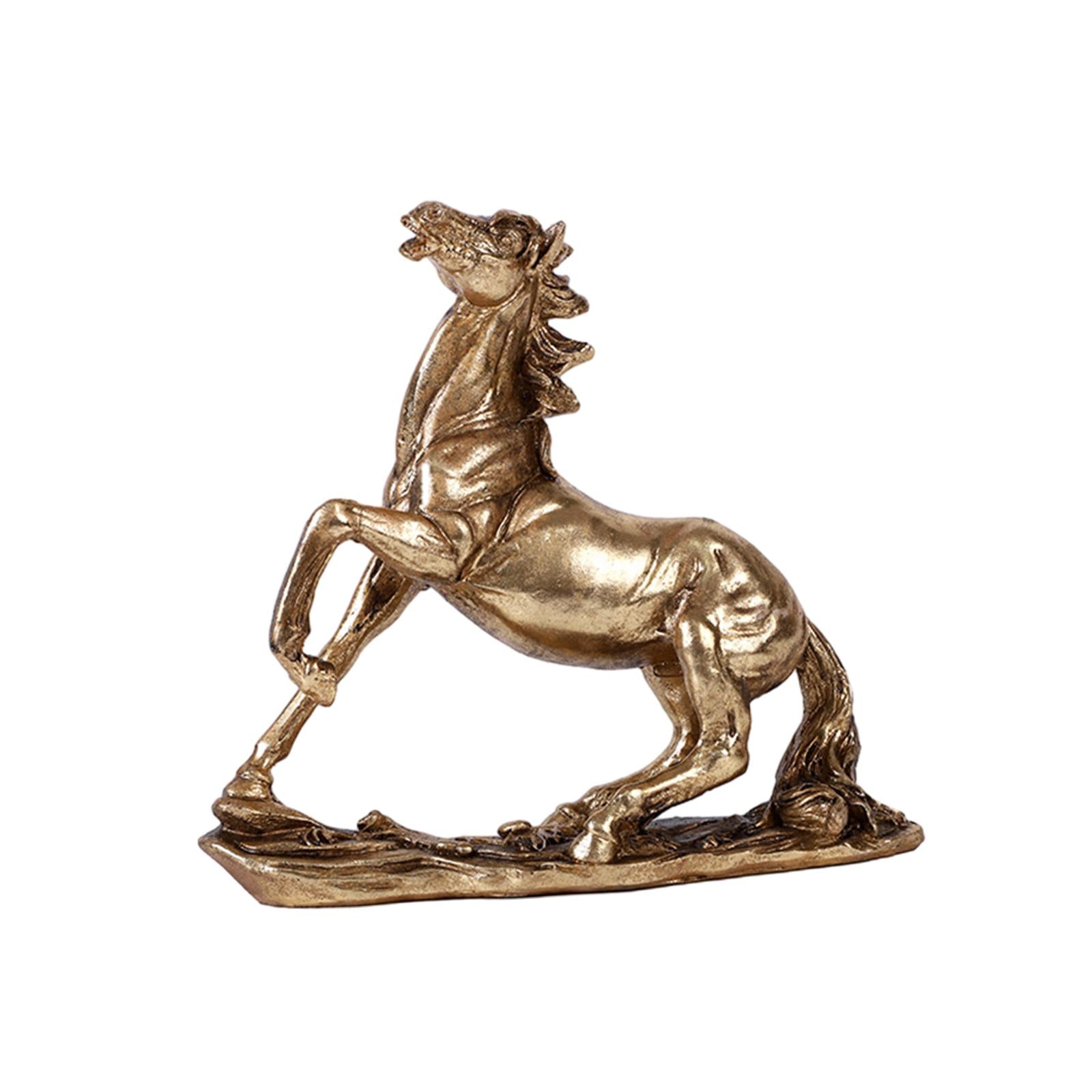 Horse Statue Resin Handicraft Horse Figurines for Cabinet Office Living Room style A
