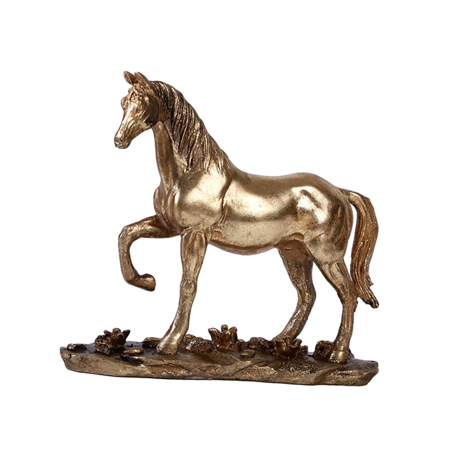 Horse Statue Resin Handicraft Horse Figurines for Cabinet Office Living Room style B